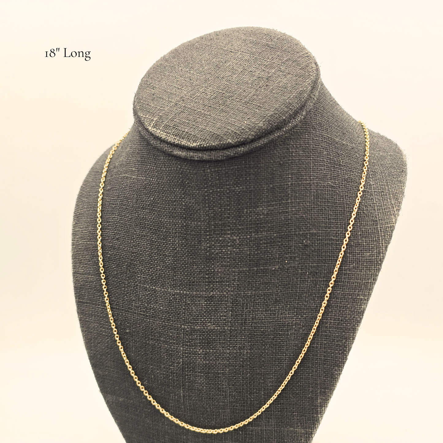 29" Rose Gold Trace Chain Necklace in 9ct, Large Stylish Spring Ring Clasp