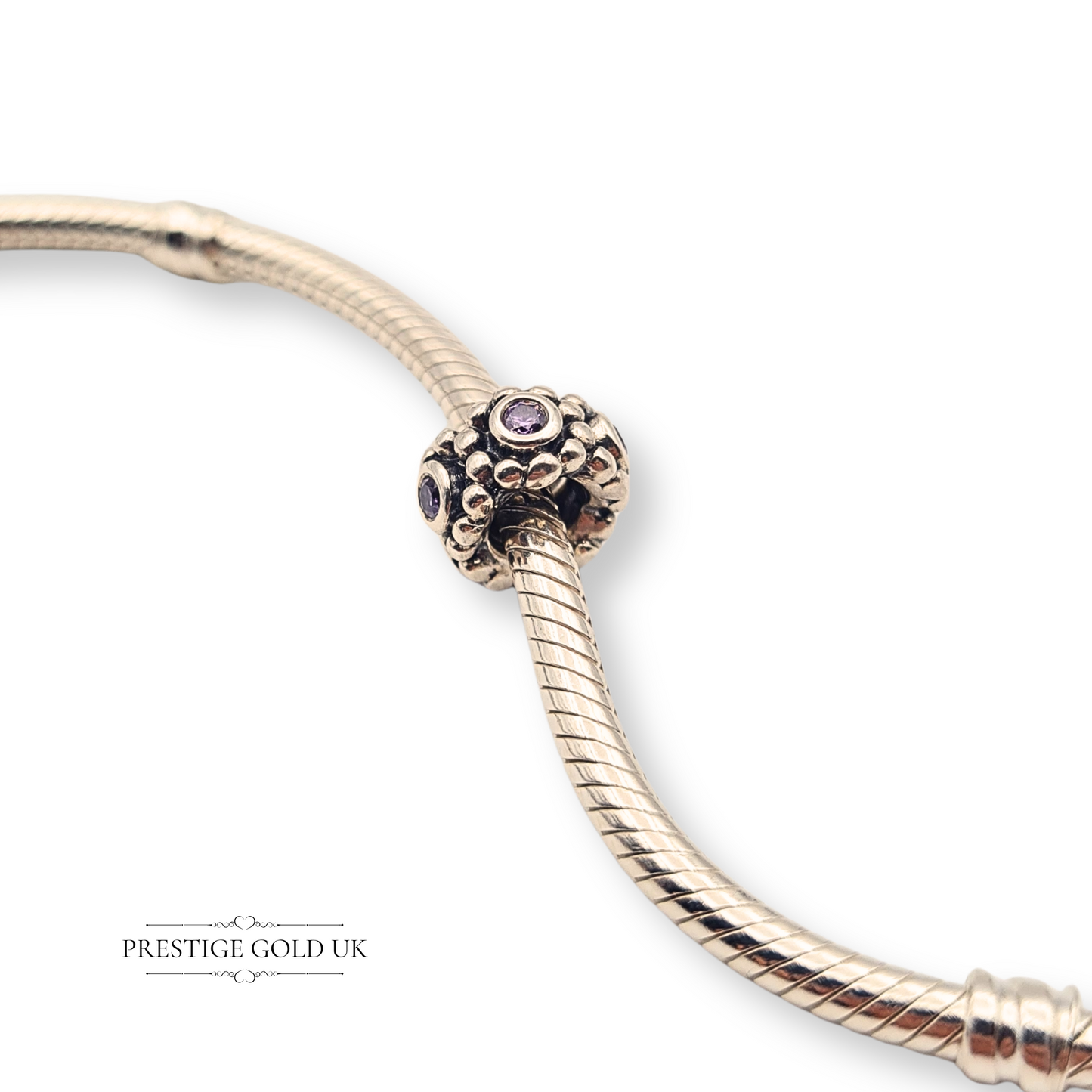 Pandora Her Majesty Pink CZ Charm S925 Sterling Silver 791122PCZ Screw Style