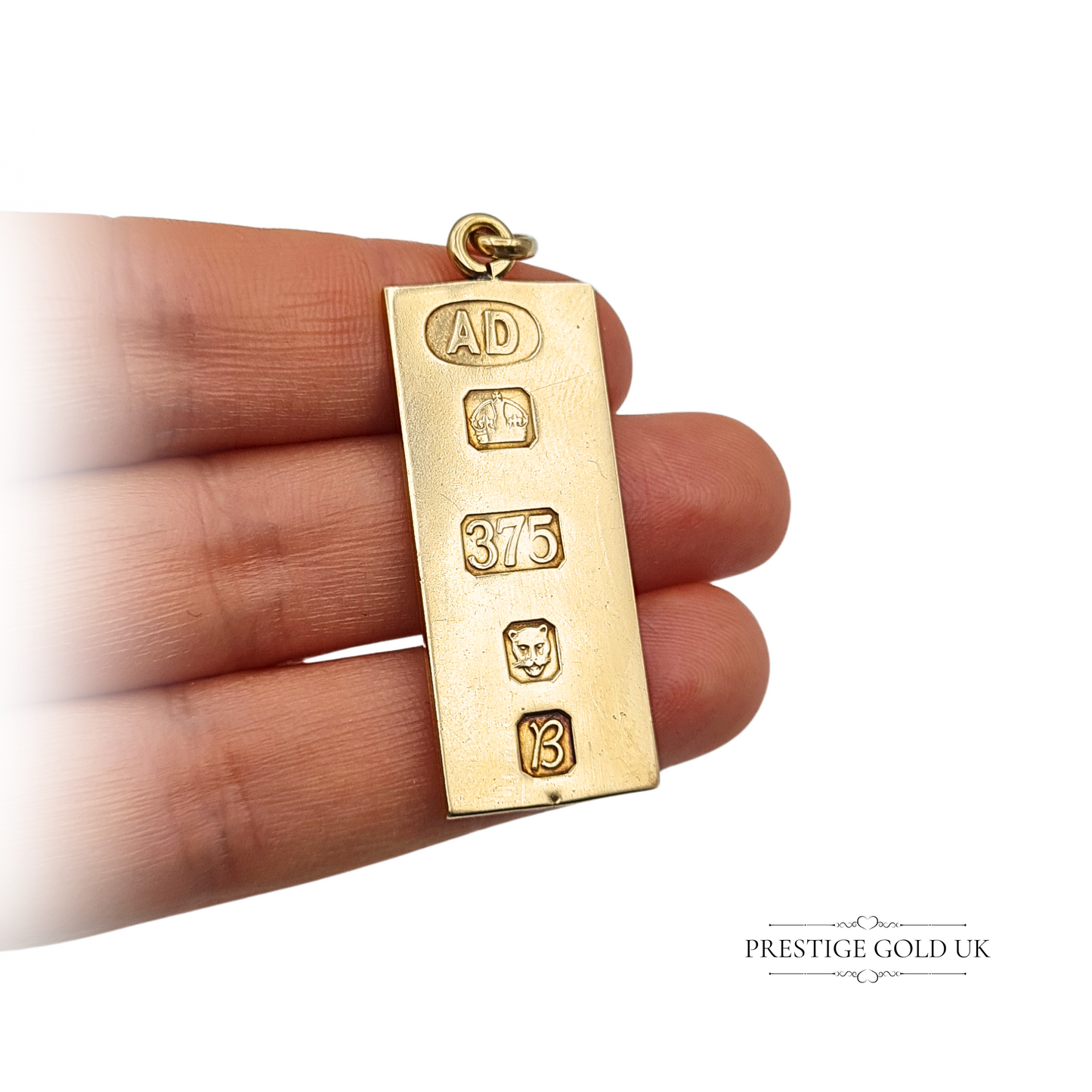 9ct Gold Ingot Pendant Solid Bar London 1976 Fully Hallmarked Gold Investment