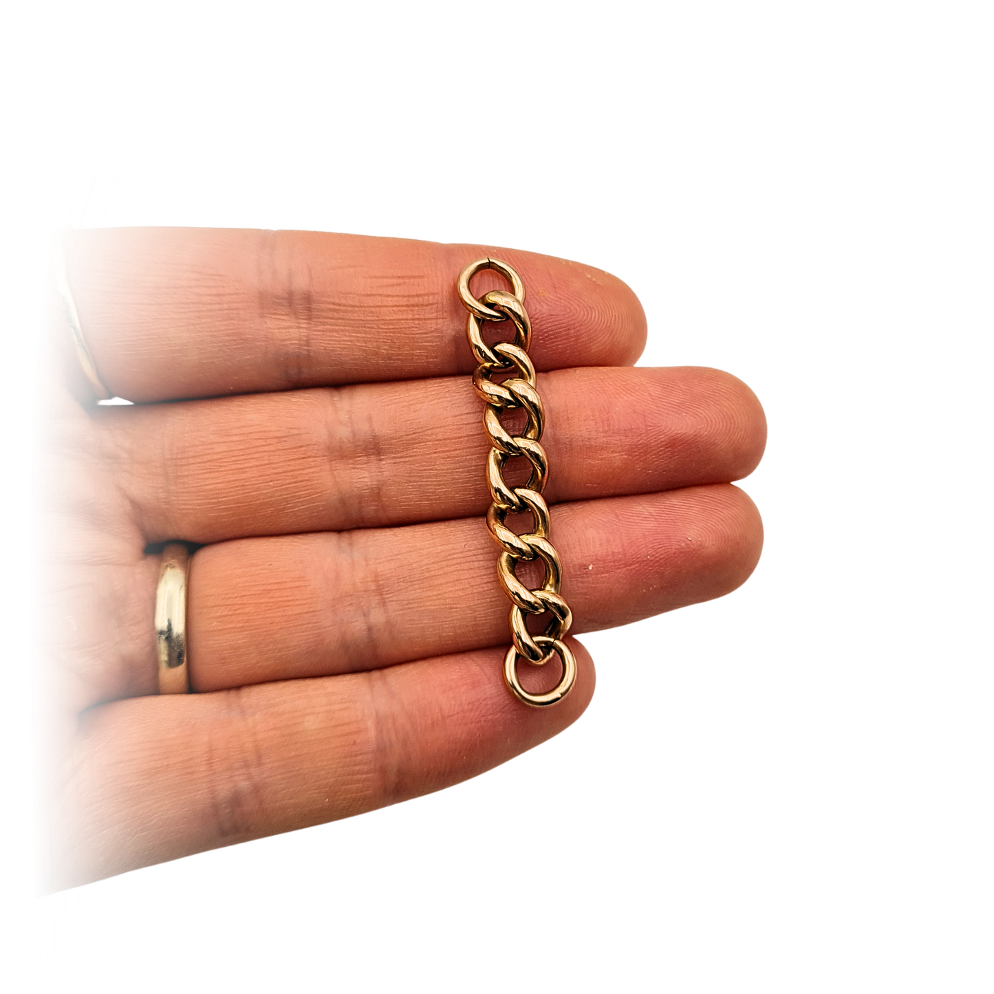2" Antique 9ct Rose Gold Albert Chain Necklace Extender 5cm