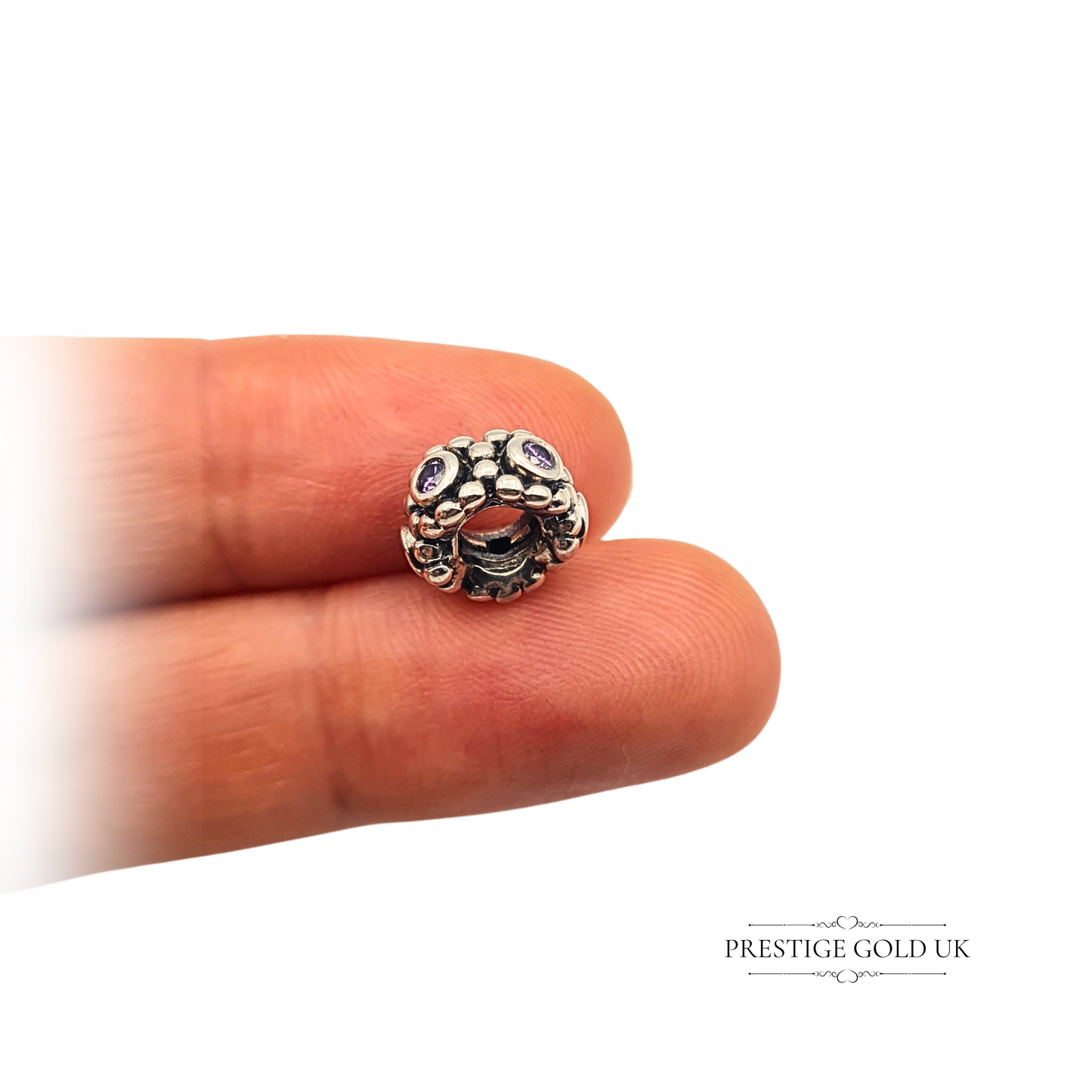 Pandora Her Majesty Pink CZ Charm S925 Sterling Silver 791122PCZ Screw Style