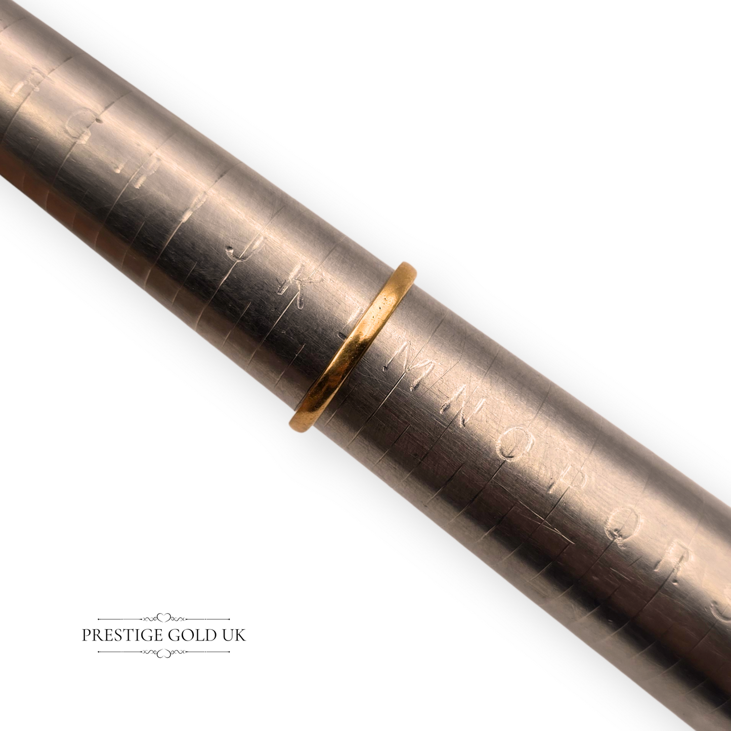 22ct Gold Faceted Wedding Band, Birmingham 1949,UK L US 5 3/4
