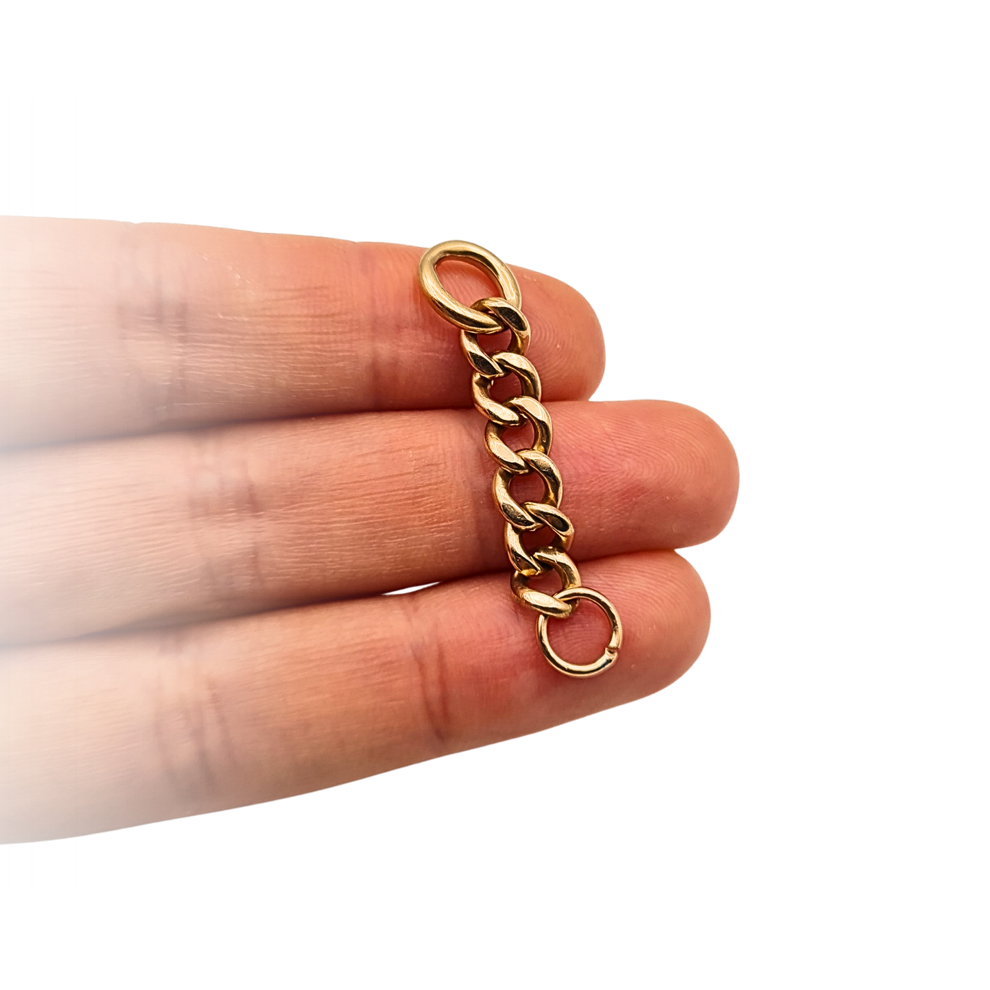Solid 9ct Rose Gold Chain Extender Dropper 40mm
