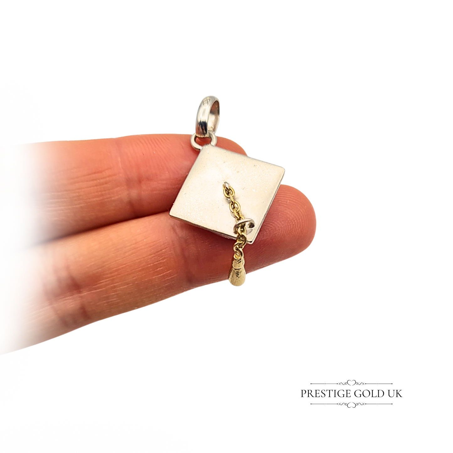 Links of London Silver Graduation Cap Charm, 925 Mortarboard With Tassel