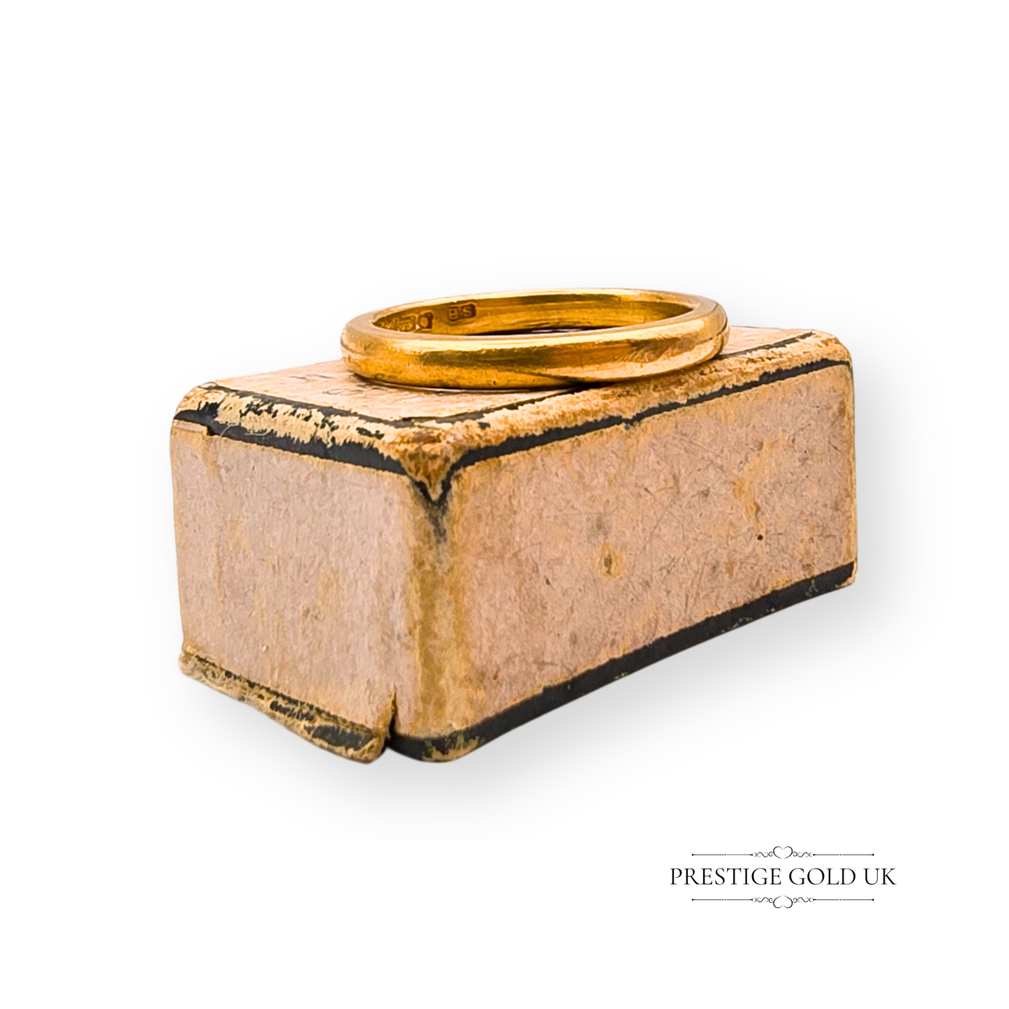 22ct Gold Chunky Wedding Ring, Birmingham 1937, UK I 1/2 - US 4 3/4