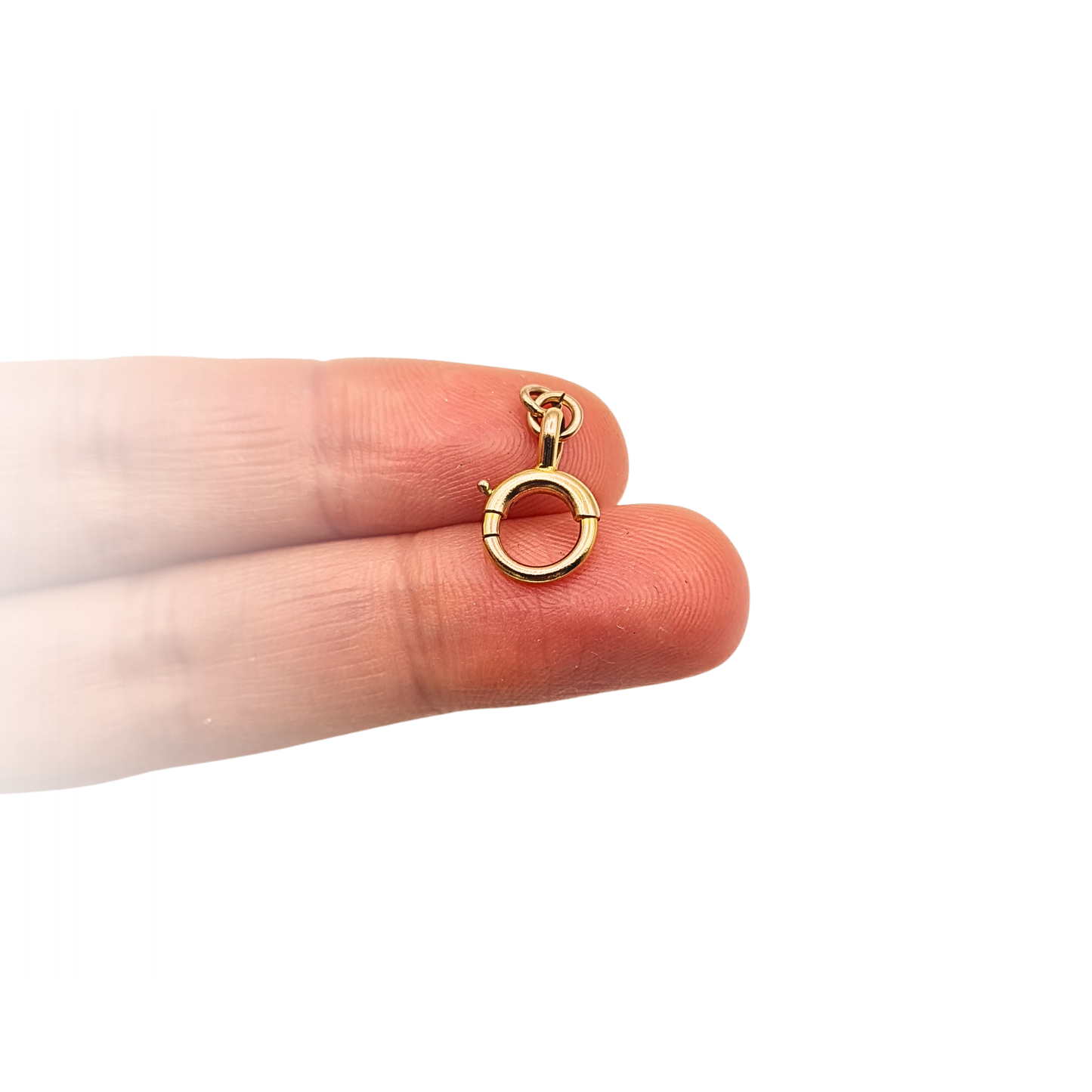 9ct Gold Vintage Bolt Ring Clasp Large Gold Fastener 8.5mm