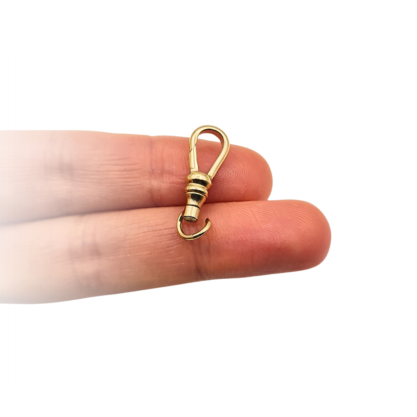 9ct Gold Vintage Albert Chain Dog Clip Clasp 22mm Yellow Gold Swivel Clip