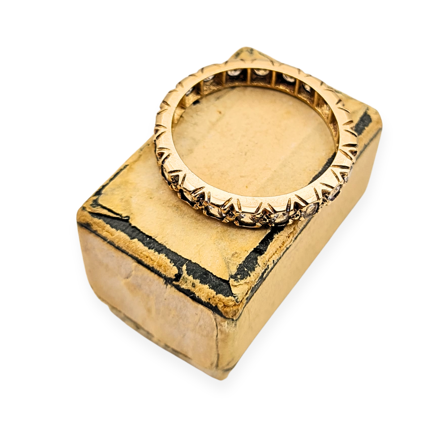 9ct Gold Full Eternity Spinel Ring, UK L 1/2 US 6 1/4