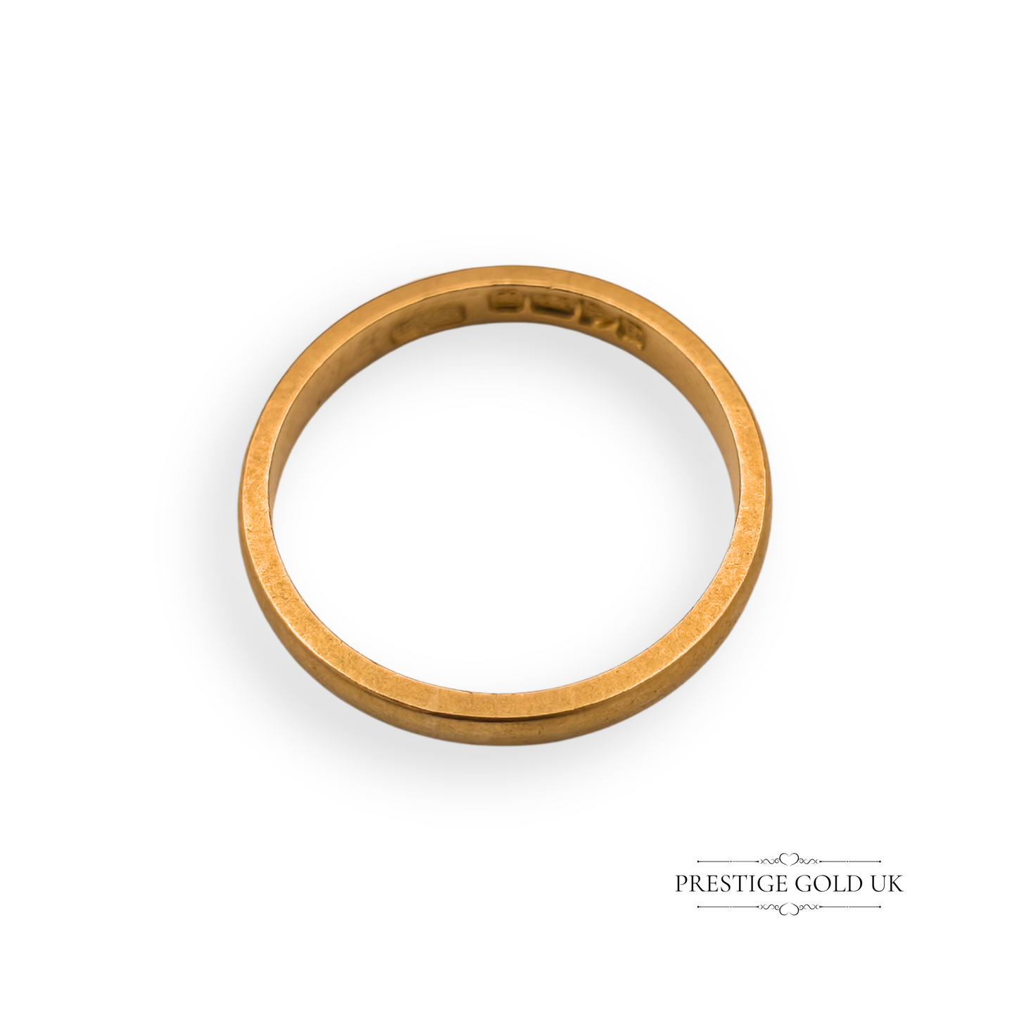 22ct Gold Antique Victorian Wedding Band, Hallmarked 1891 UK O / US 7 1/4