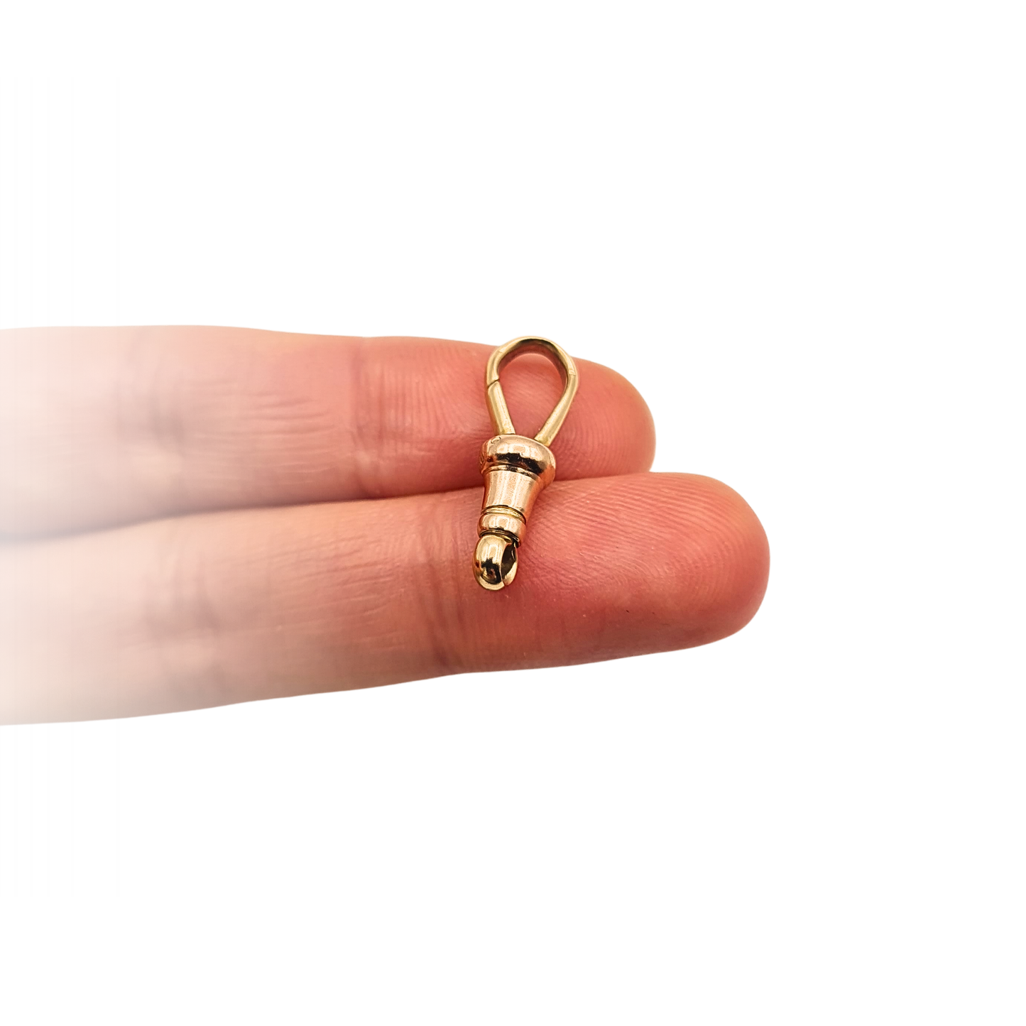9ct Gold Large Antique Rose Gold Albert Chain Dog Clip 21mm