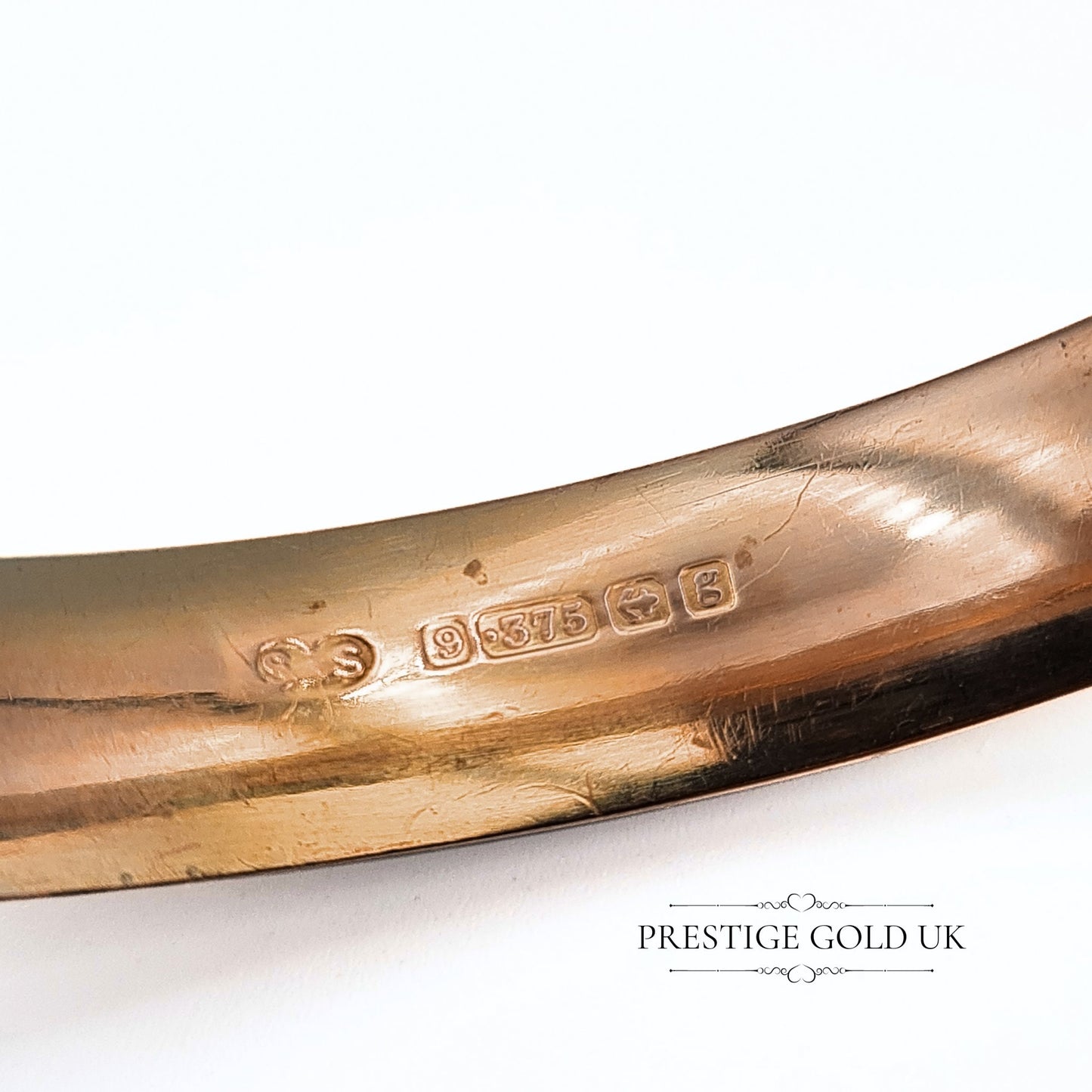 Antique Edwardian Rose Gold Engraved Hinged Bangle