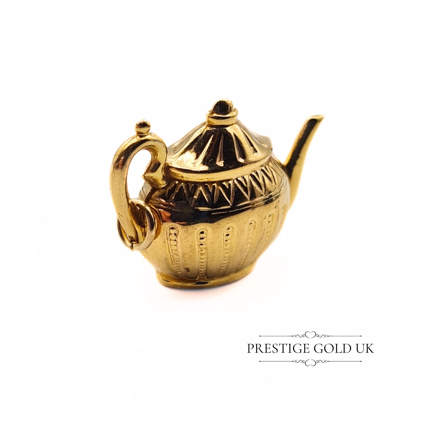 Vintage 1960s 9ct Gold Tea Pot Charm
