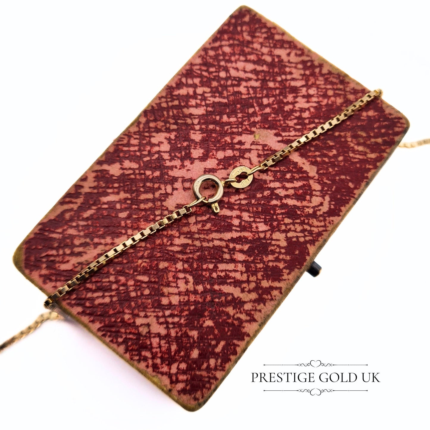 Vintage 9ct Rose Gold Box Chain Necklace - 24" / 61 cm