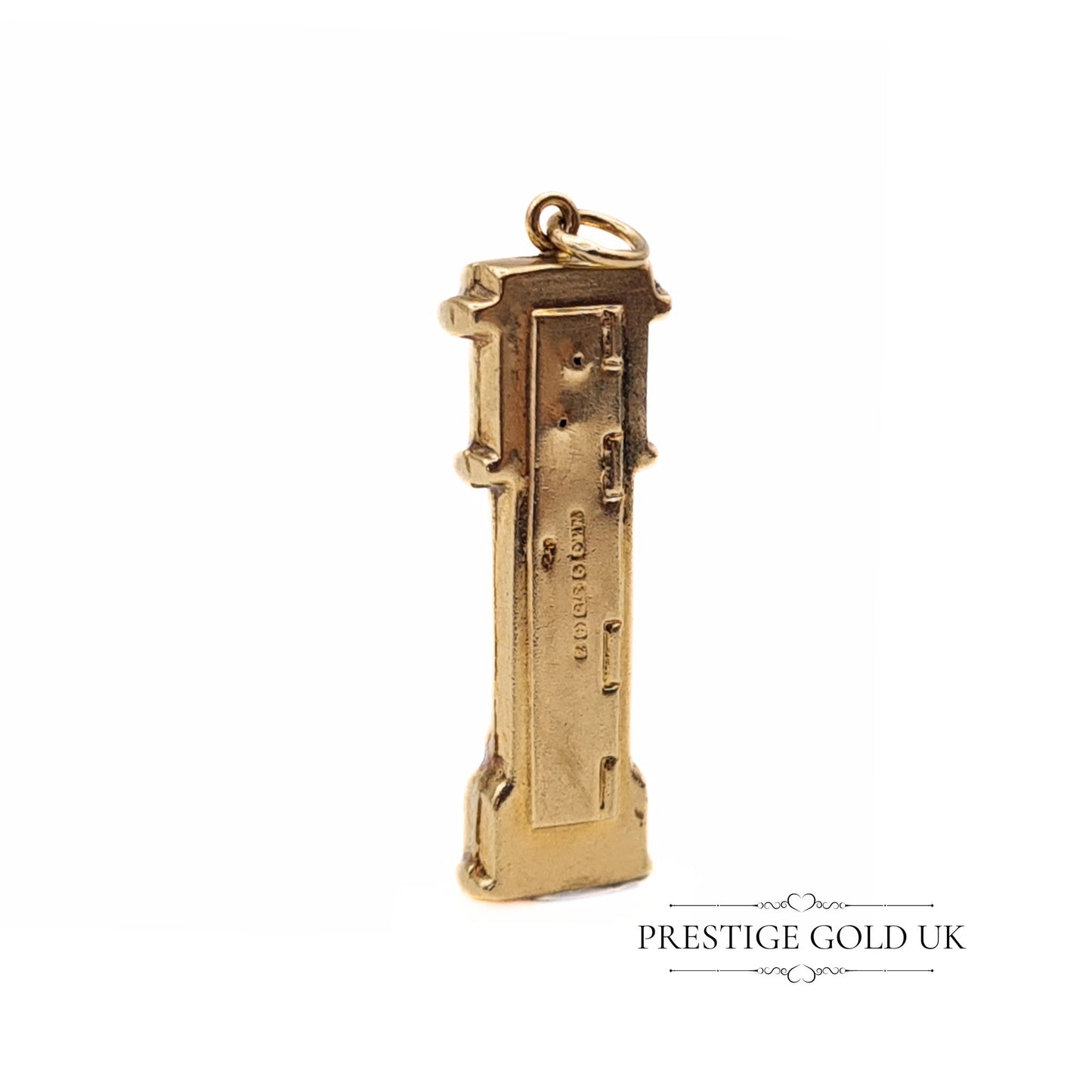 Vintage 9ct Gold Grandfather Clock Charm