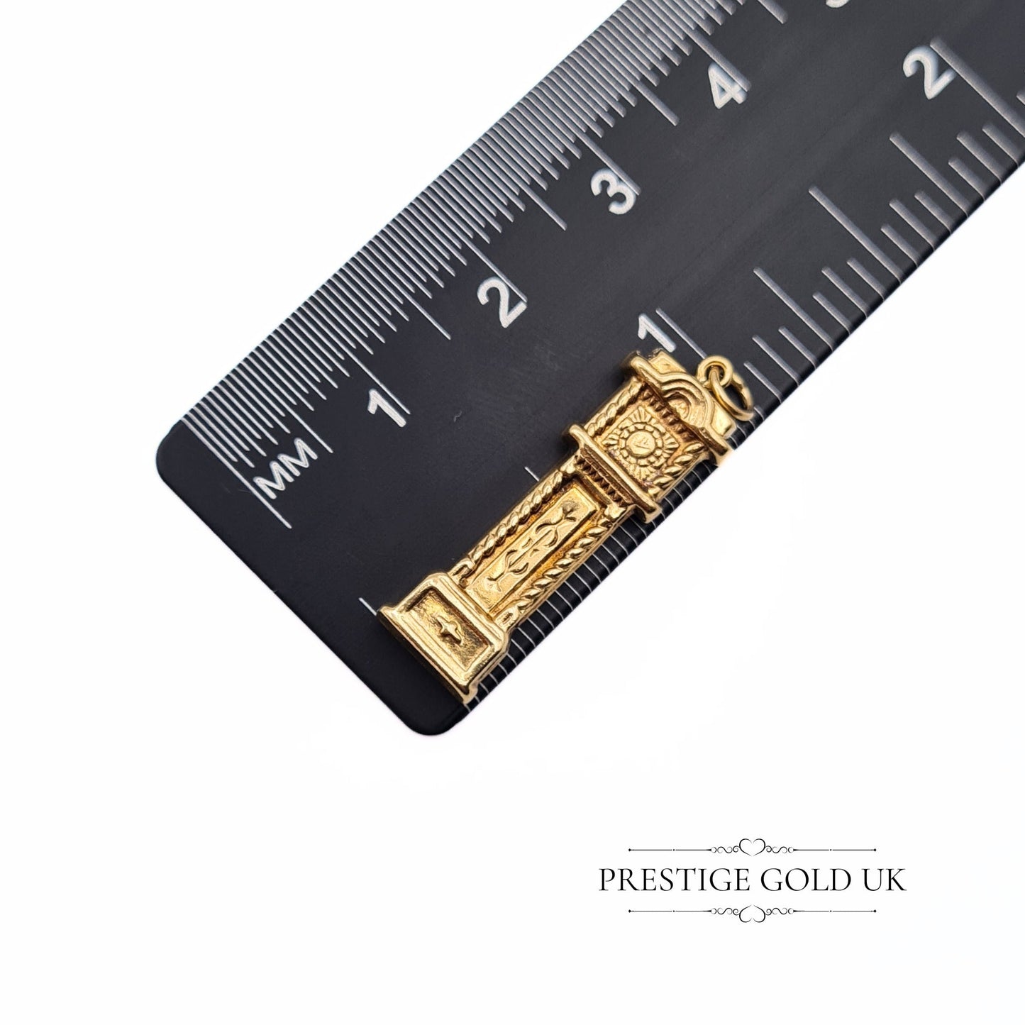 Vintage 9ct Gold Grandfather Clock Charm