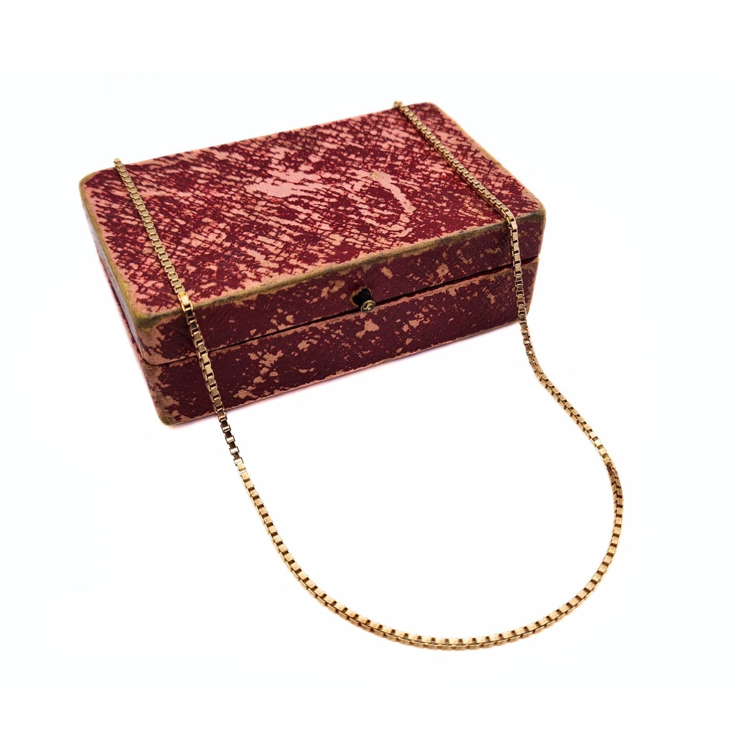 Vintage 9ct Rose Gold Box Chain Necklace - 24" / 61 cm
