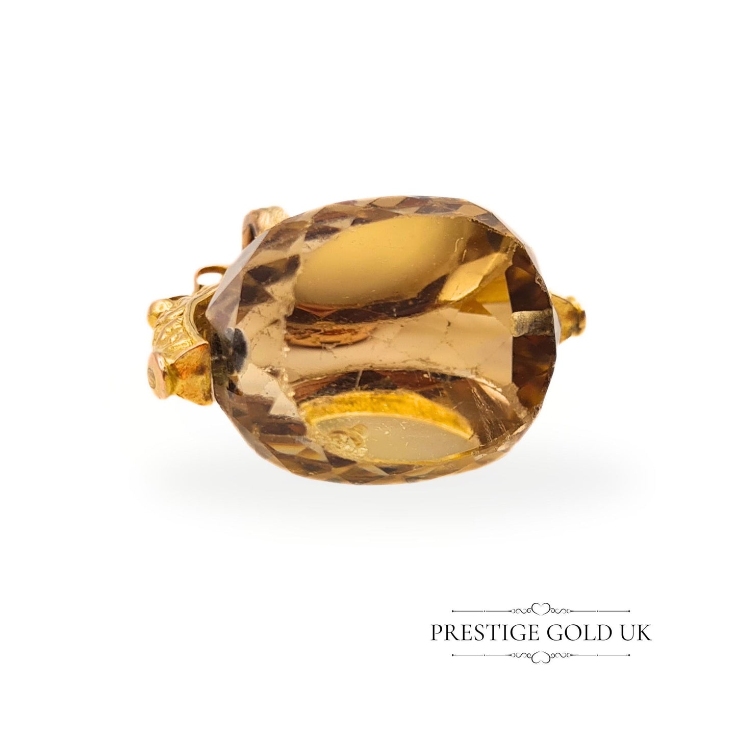 Clearance Item: 9ct Gold Antique Quartz Rotating Fob - Read Description
