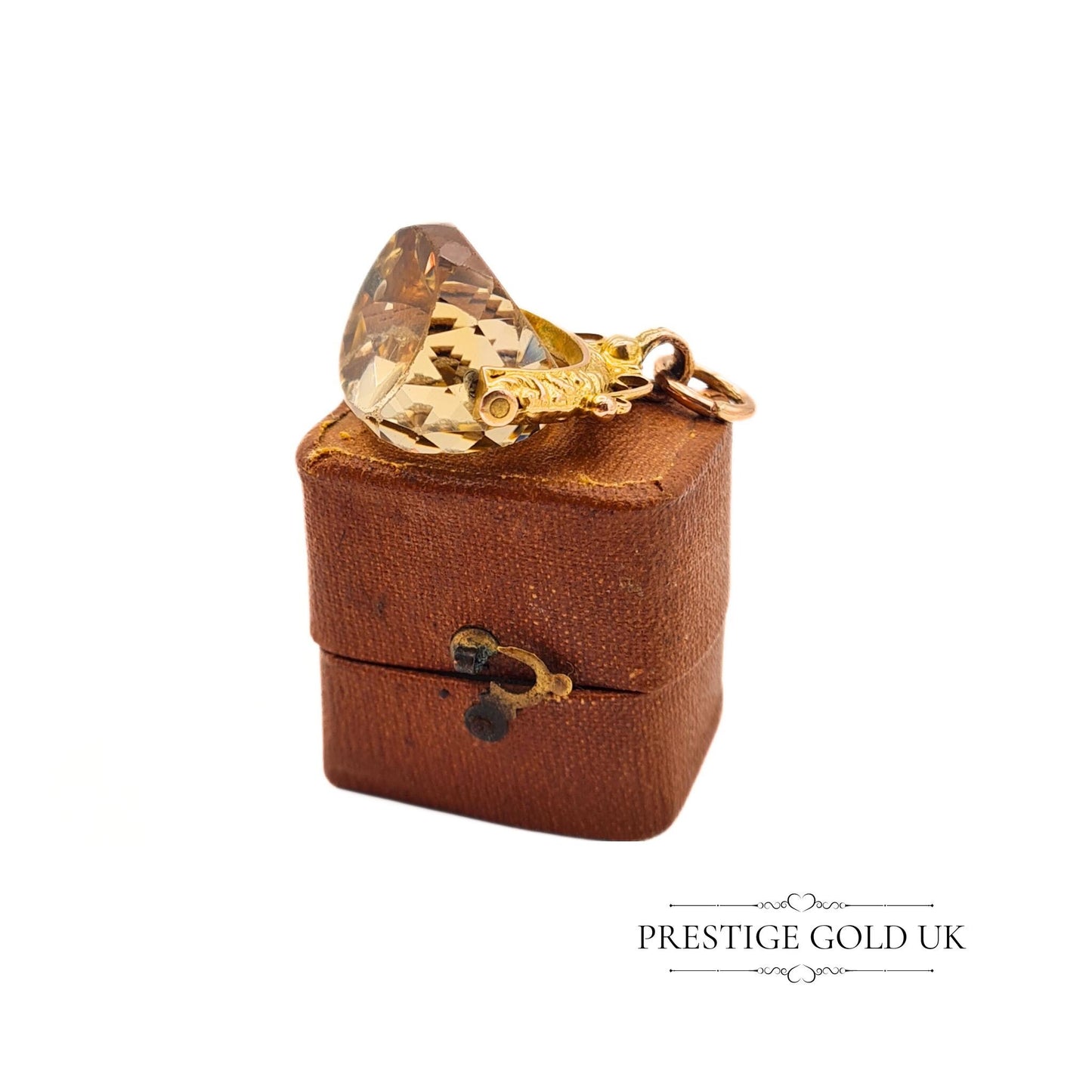 Clearance Item: 9ct Gold Antique Quartz Rotating Fob - Read Description