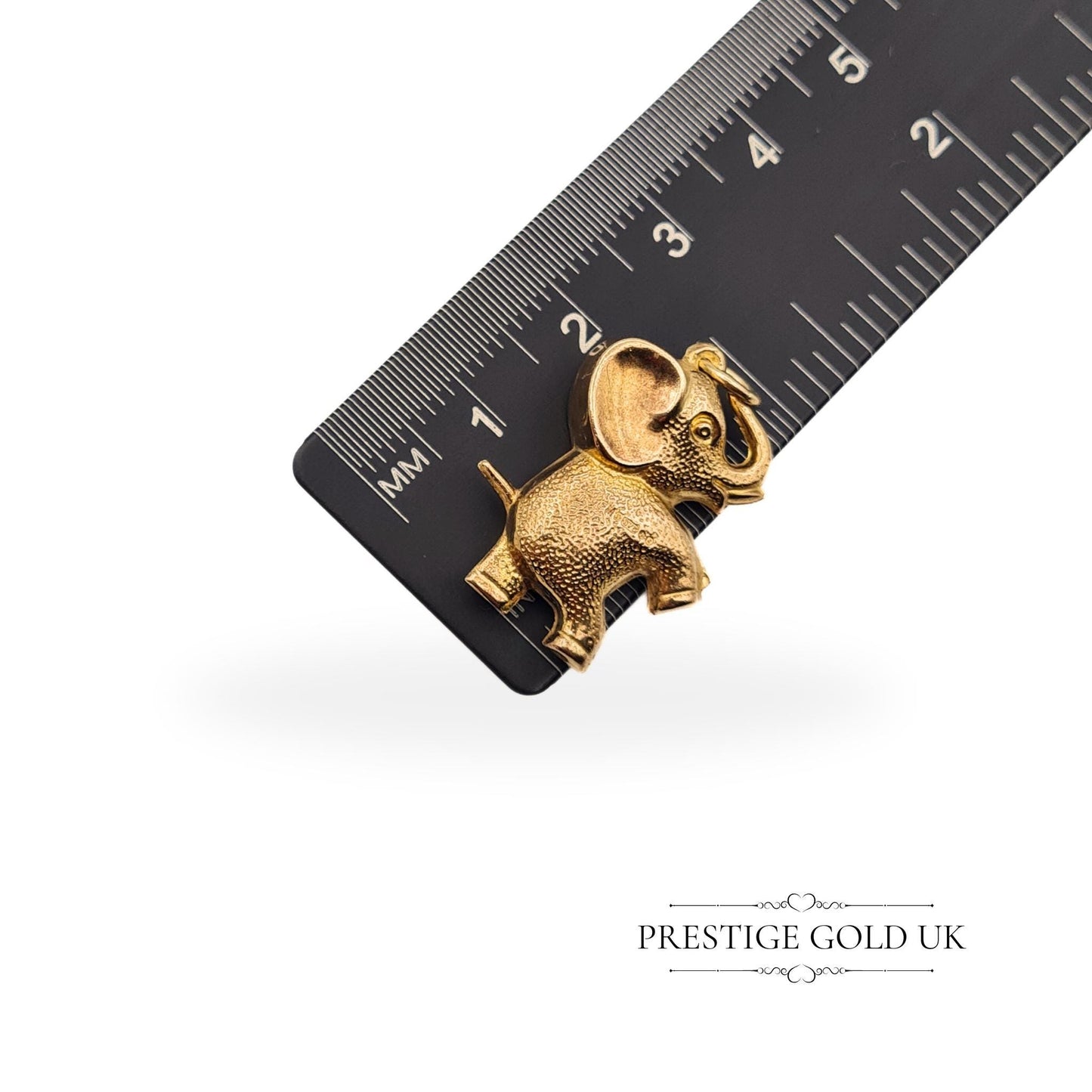 Vintage 9ct Gold Performing Circus Elephant Charm / Pendant