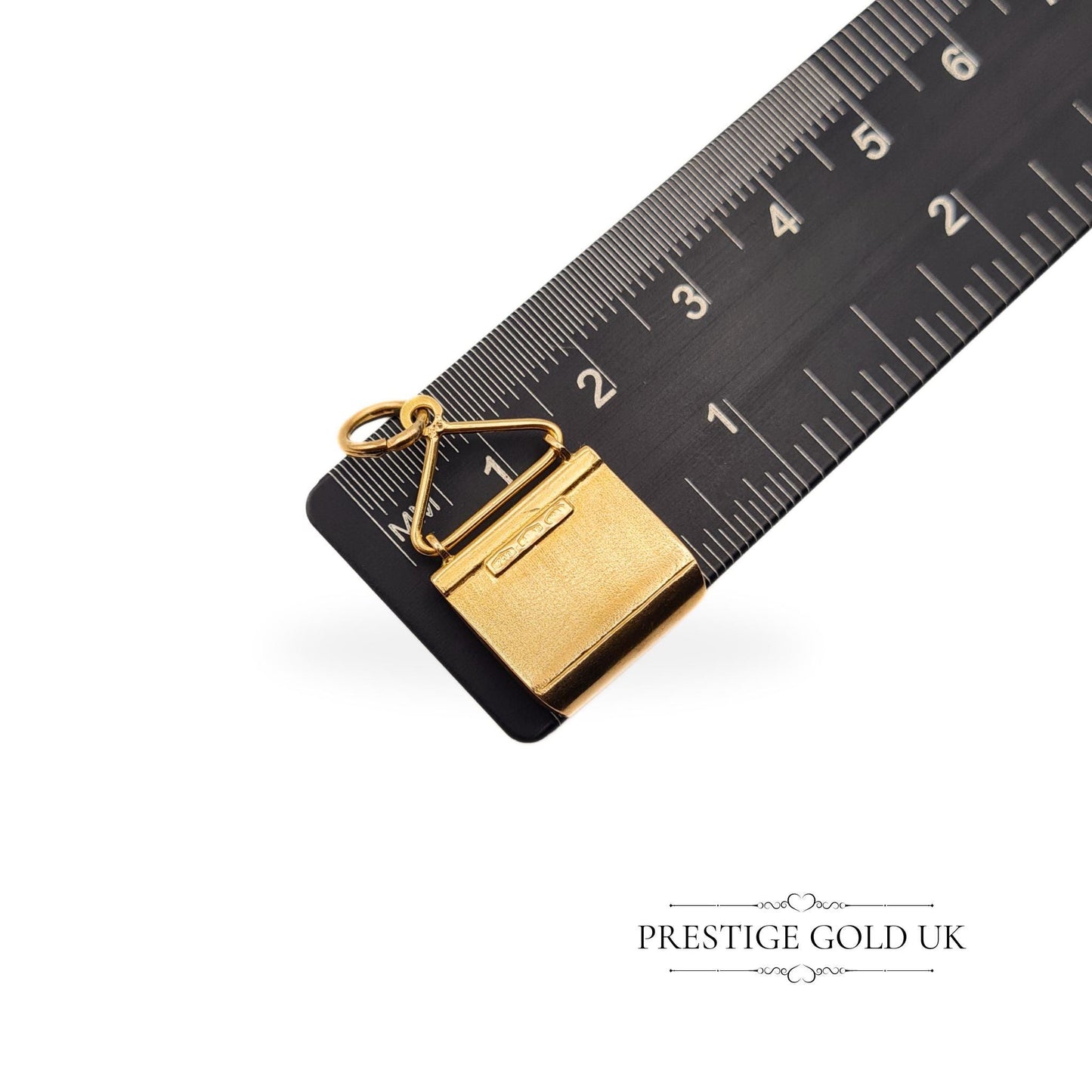 Vintage 18ct Solid Gold Designer Handbag Charm