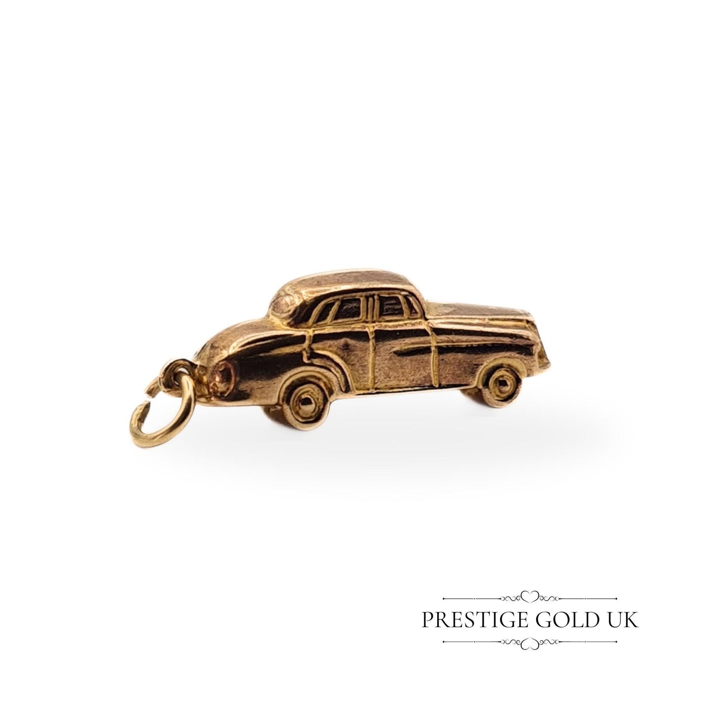 Vintage 9ct Gold Classic Town Car Charm