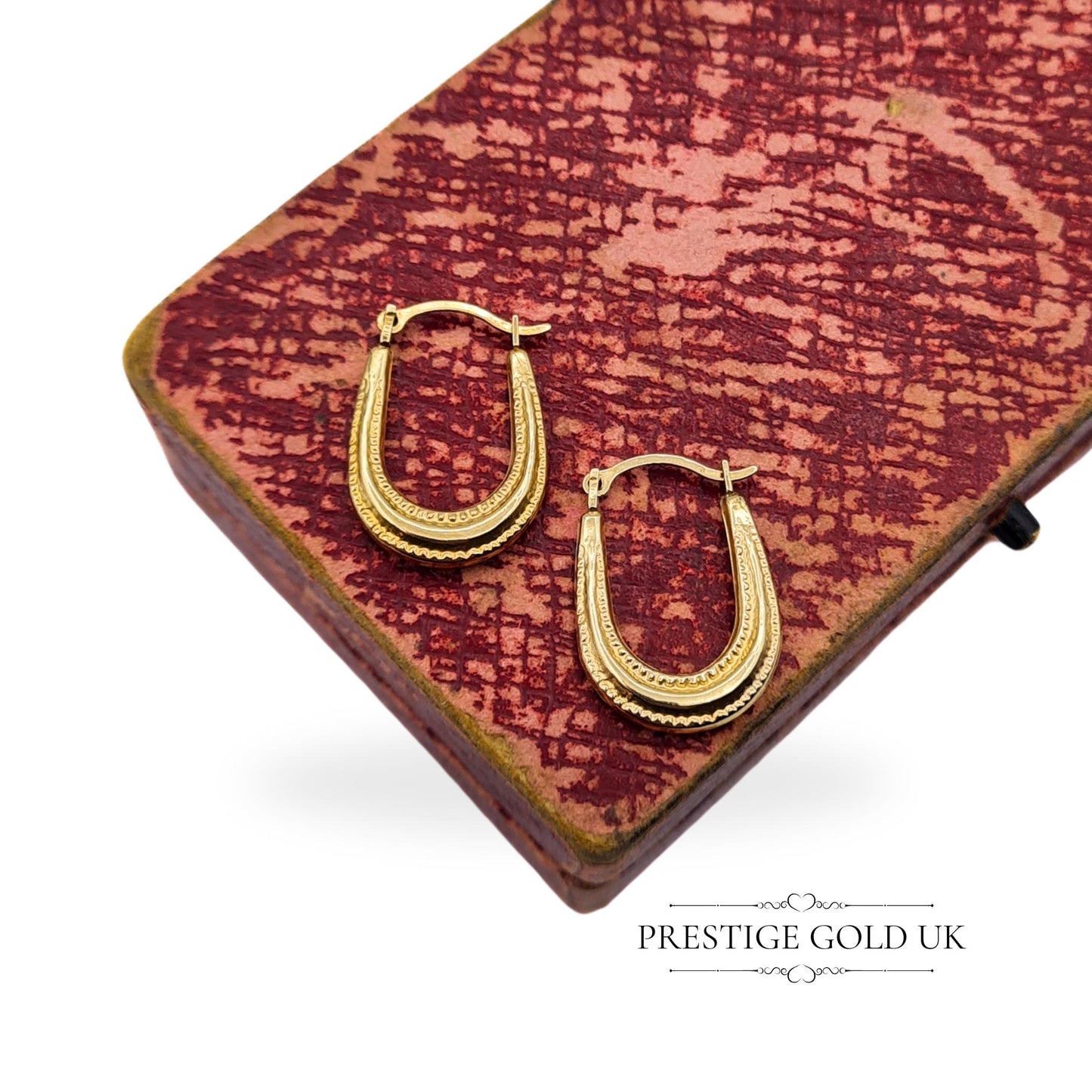 Vintage Tiny 9ct Gold Creole Hoop Earrings