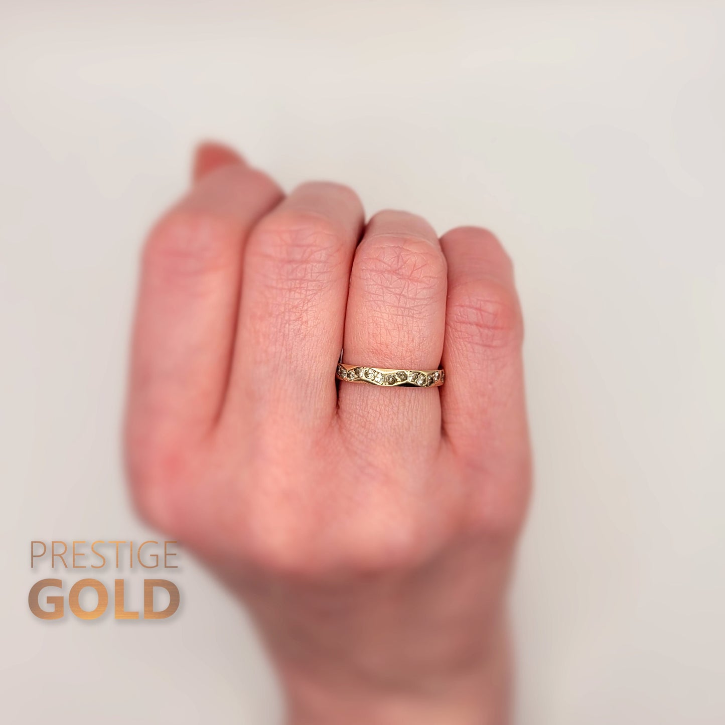 Vintage 1940s 9ct Gold Wedding Ring - Size UK J, US 4 3/4, Euro 49