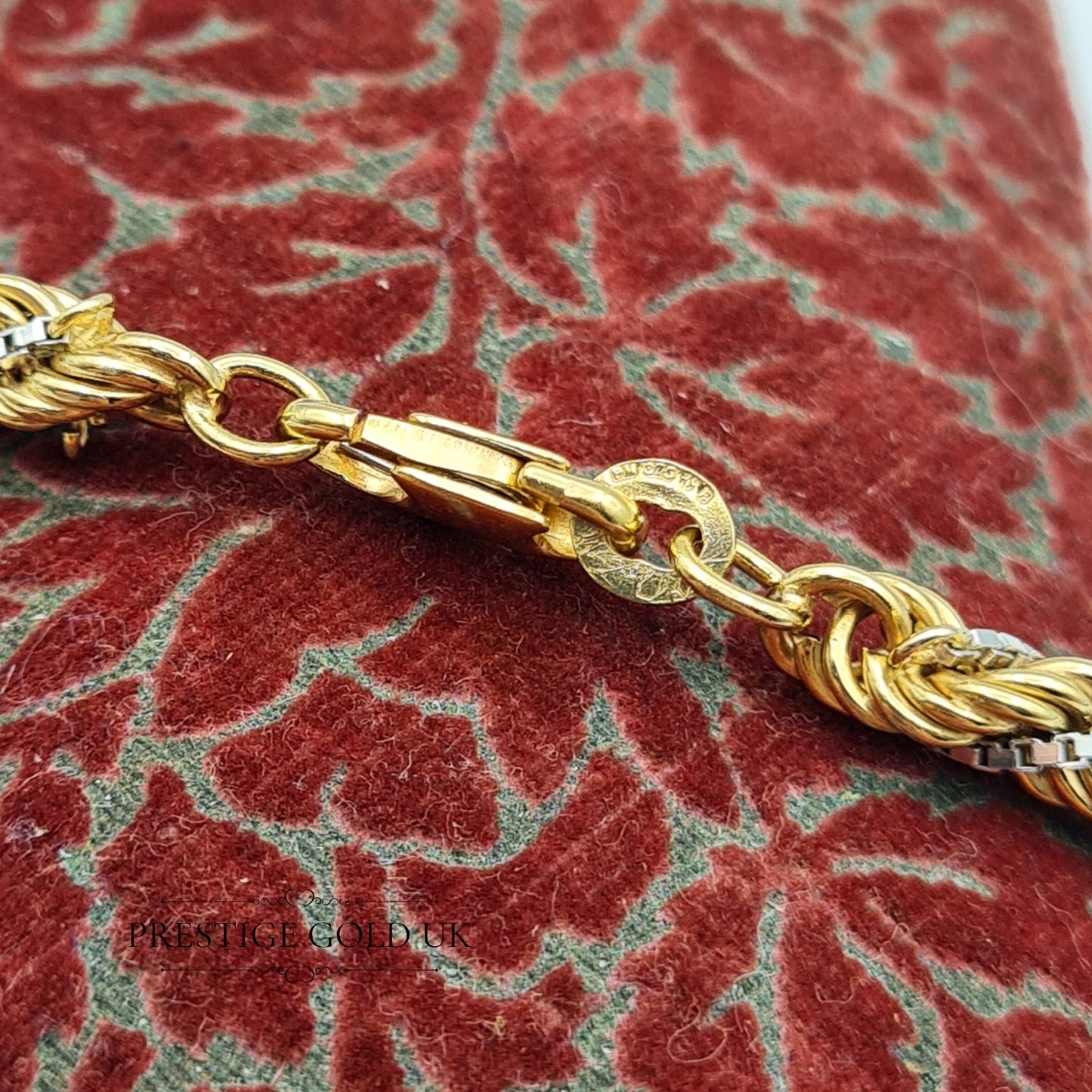 Vintage 1920s 9ct Gold Twist Rope Tassel Necklace