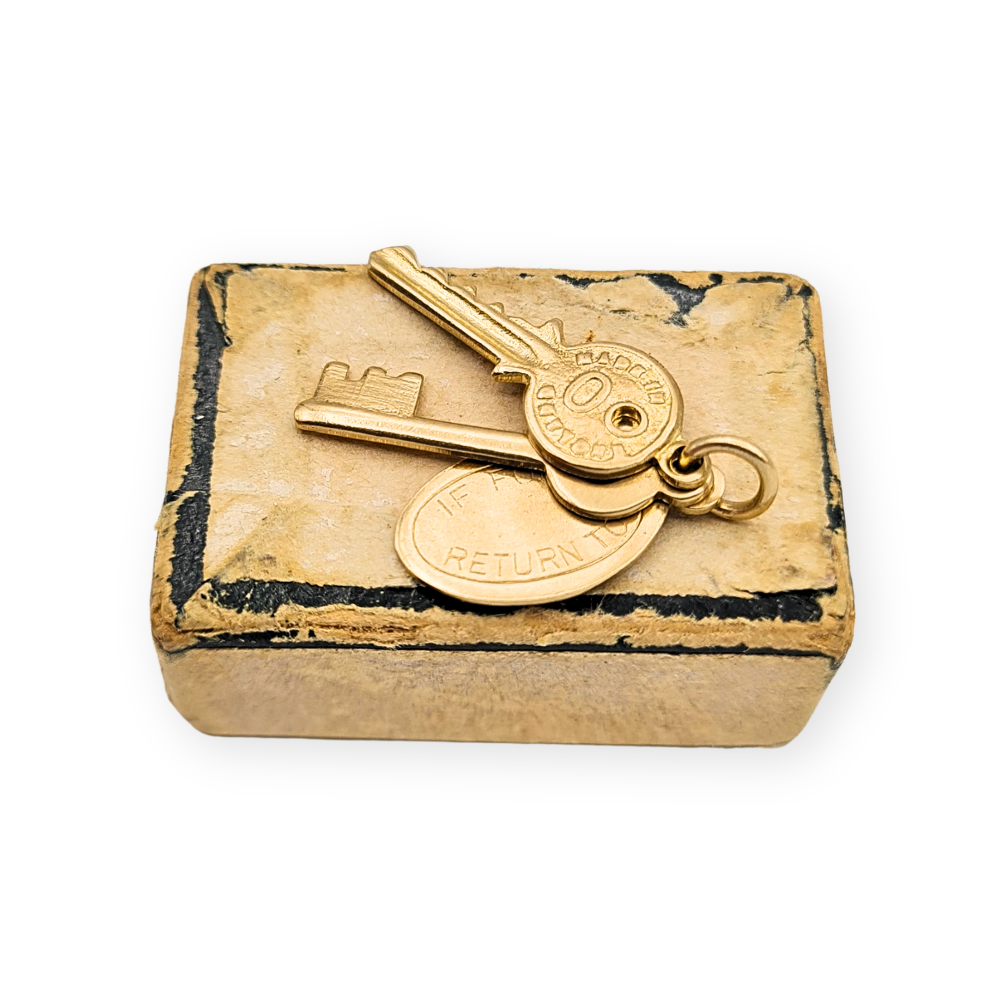 9ct Gold Keys Charm, Birmingham 1960, New Home Gift