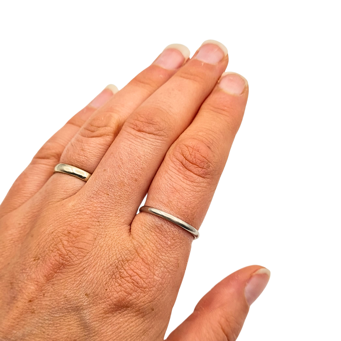 Platinum 2mm Wedding Band Ring UK P US 7.75 Polished Platinum Band