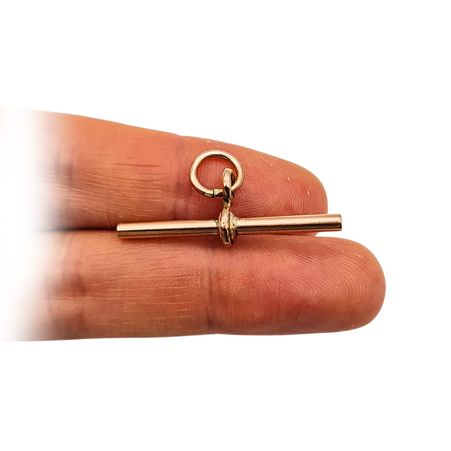 9ct Rose Gold Albert T-Bar, 31mm