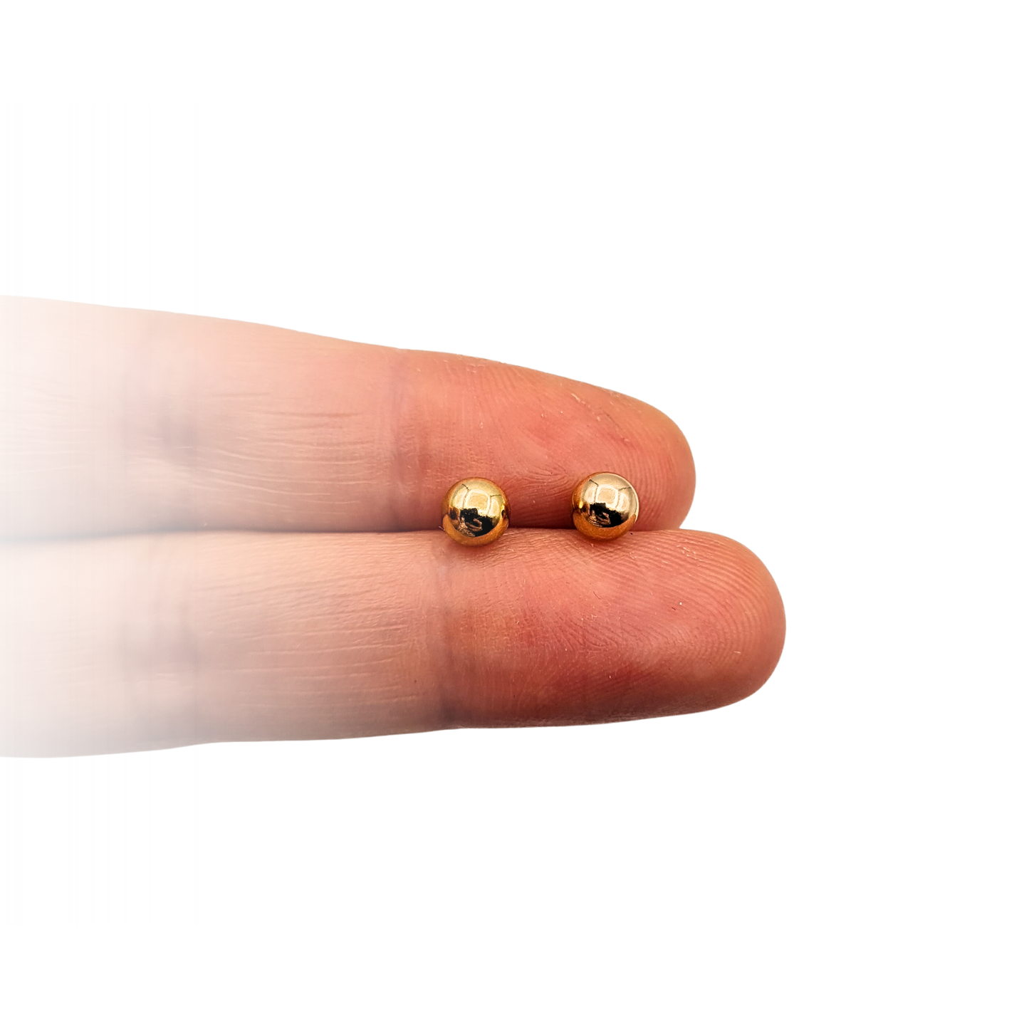 9ct Gold Ball Stud Earrings, classic simple earrings