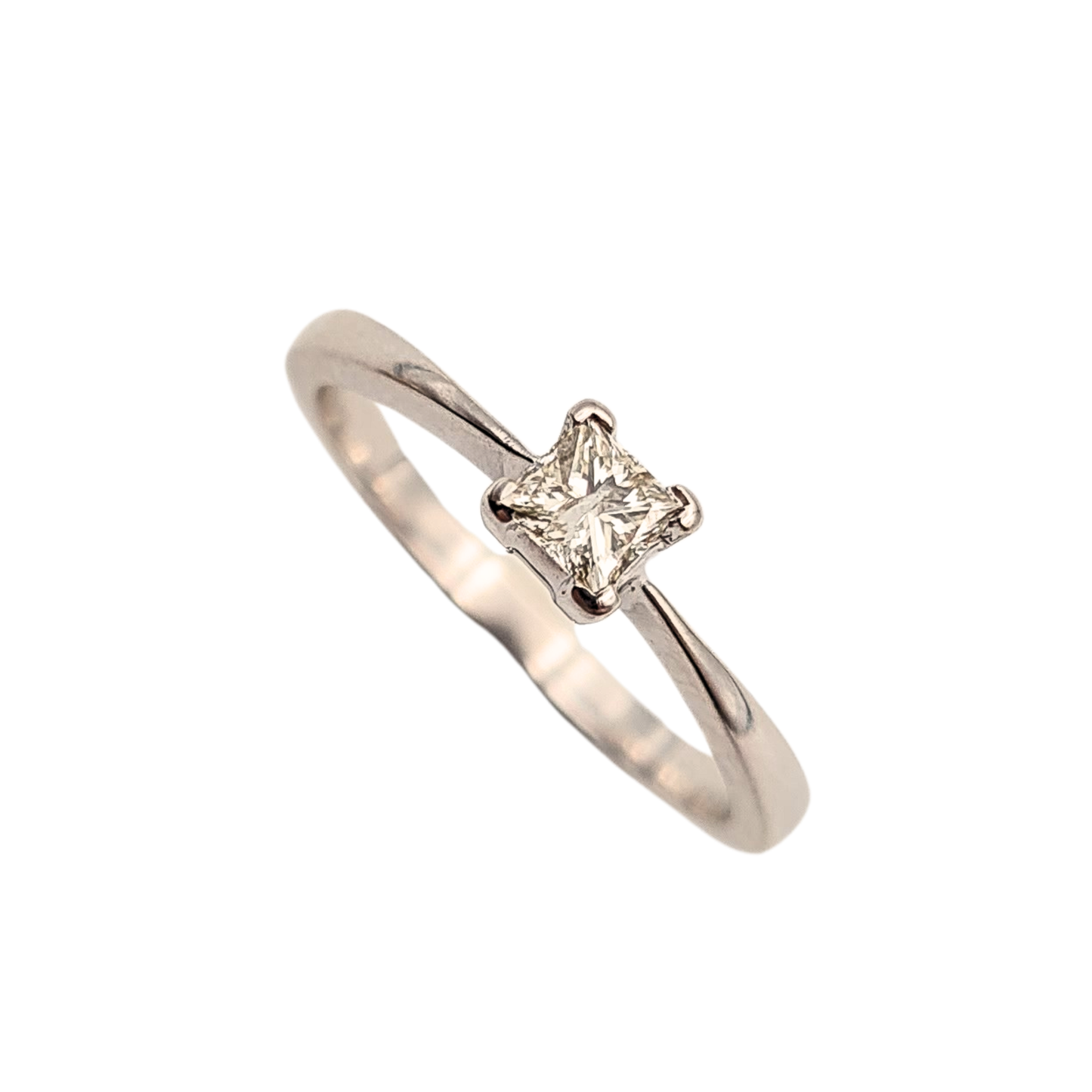 Refurbished 9ct White Gold Diamond Bridal Set Princess Cut