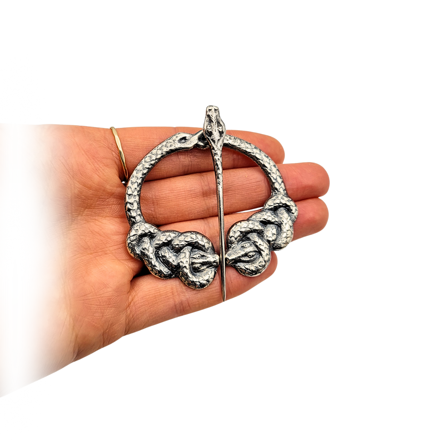 Silver Kilt Pin Alexander Ritchie Iona, Glasgow 1930, Serpent Design