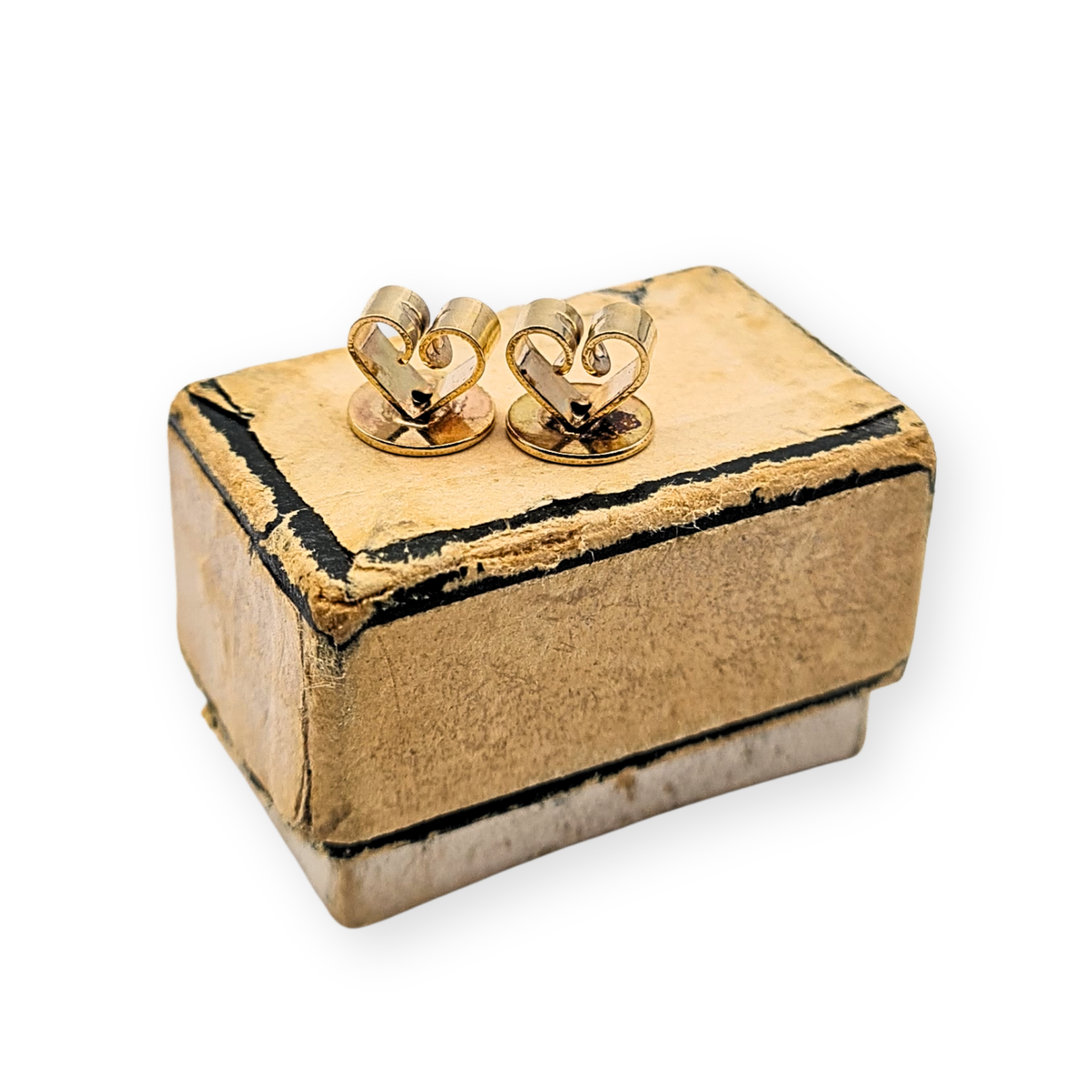 9ct Gold Heart Earring Backs 375 Stamp, Fits 0.8mm Posts Pair