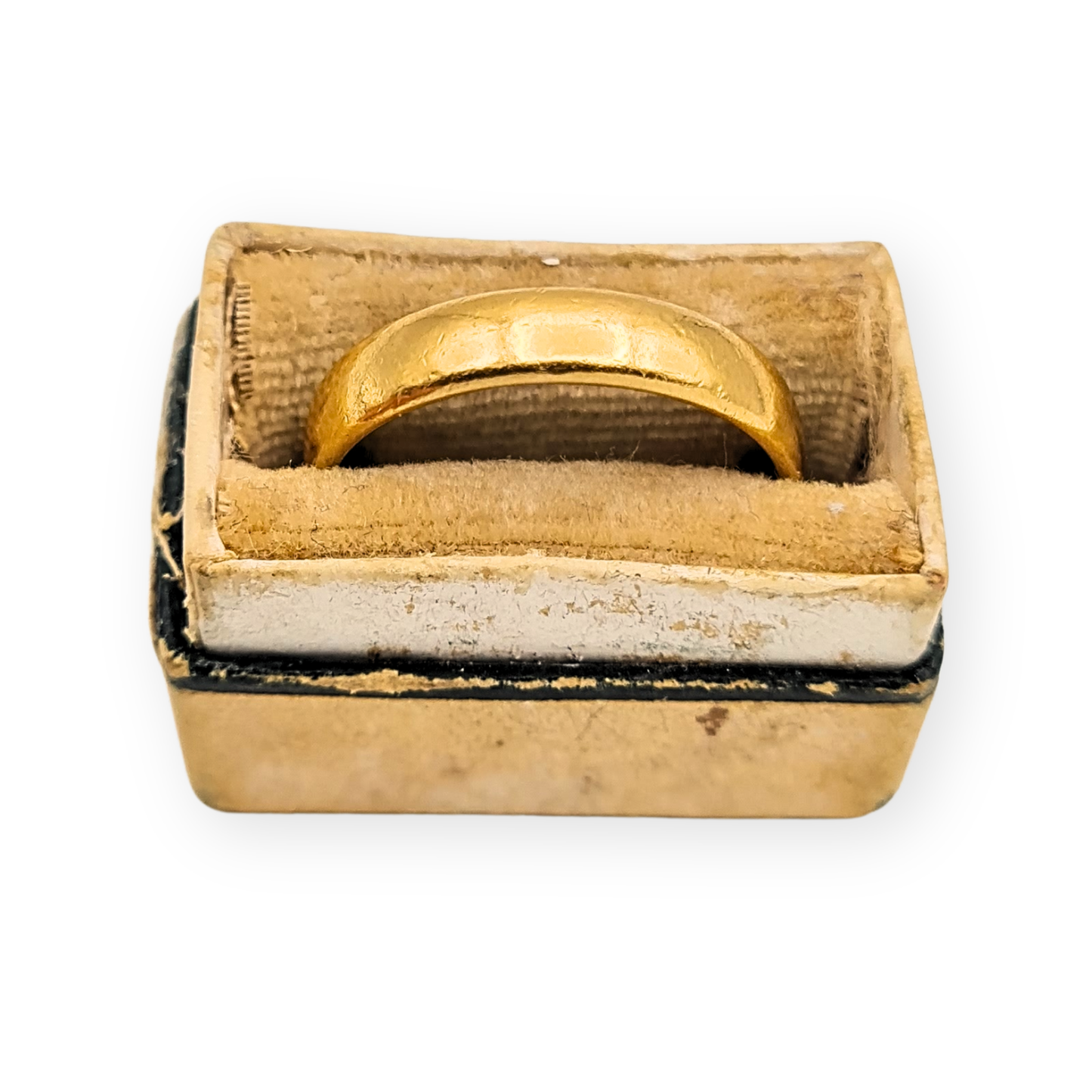 22ct Gold Wedding Band Birmingham 1950, UK M 1/2 US 6 1/2