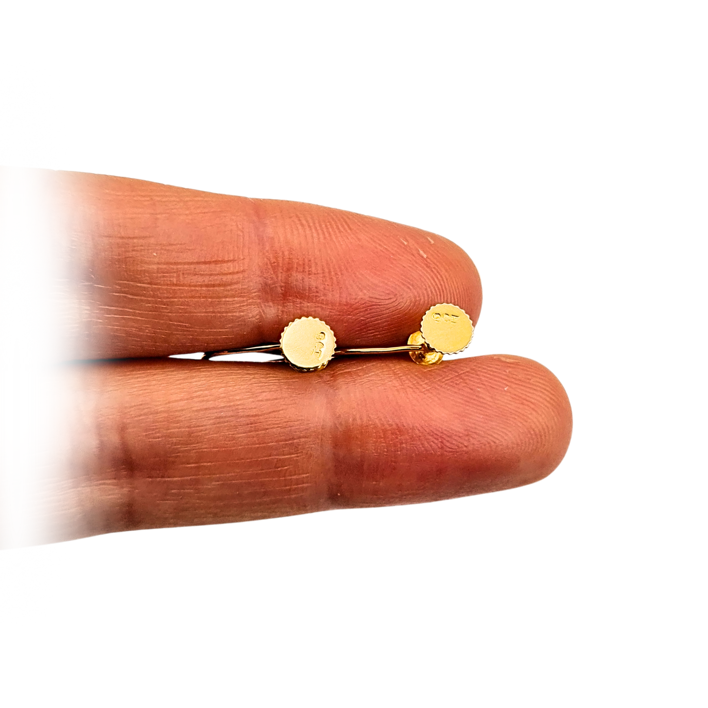 9ct Gold Screw Back Earrings, 4mm Ball, non pierced ears