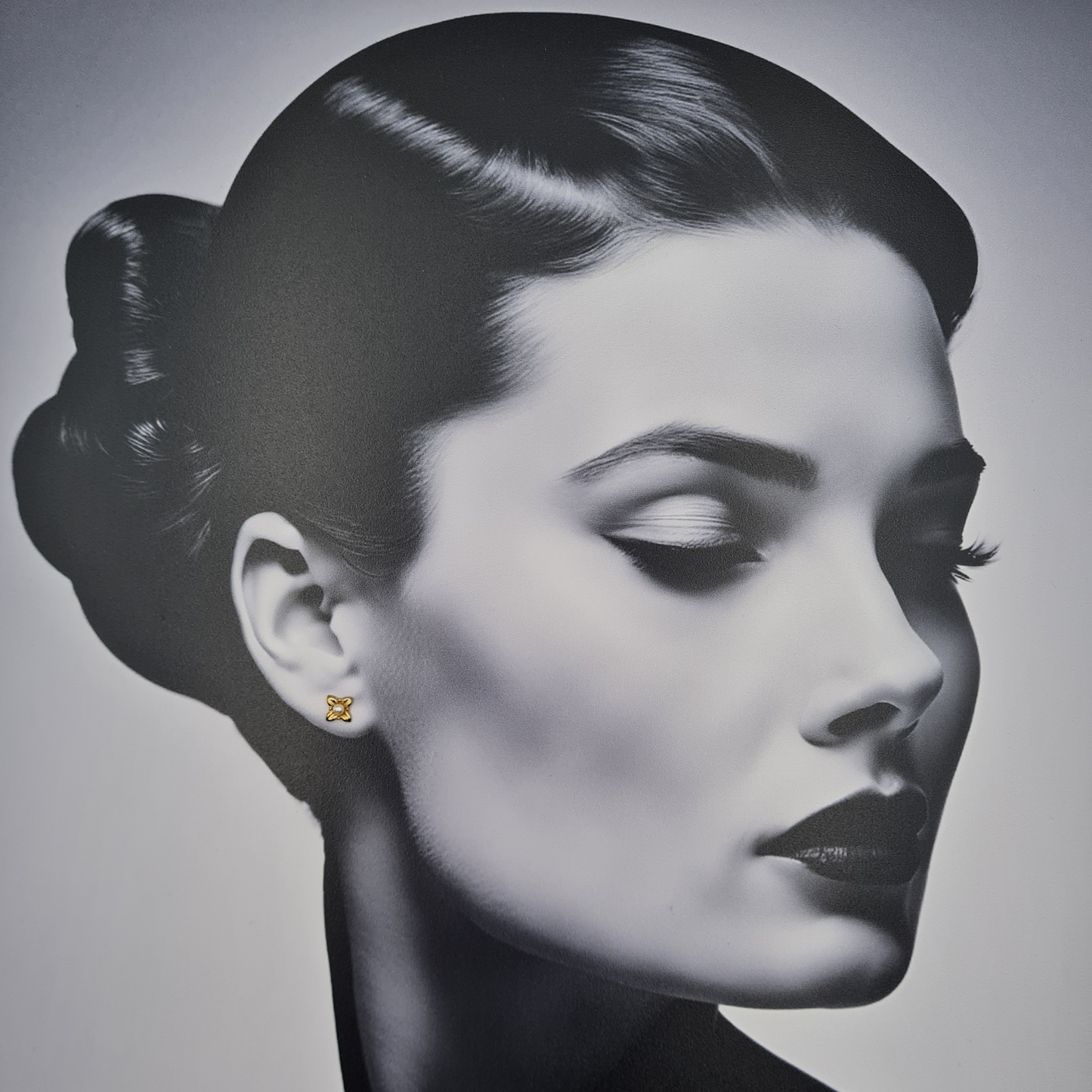 Tiny 9ct Gold Pearl Flower Stud Earrings, Dainty Gold Earrings