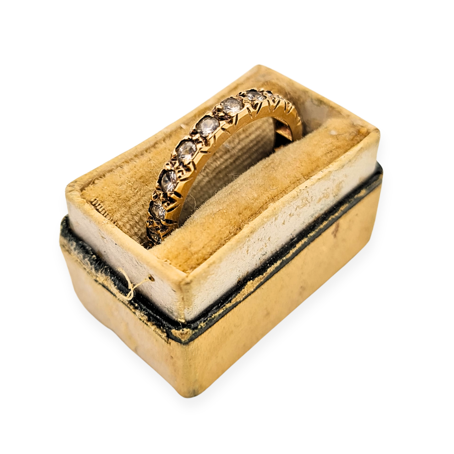 9ct Gold Full Eternity Spinel Ring, UK L 1/2 US 6 1/4