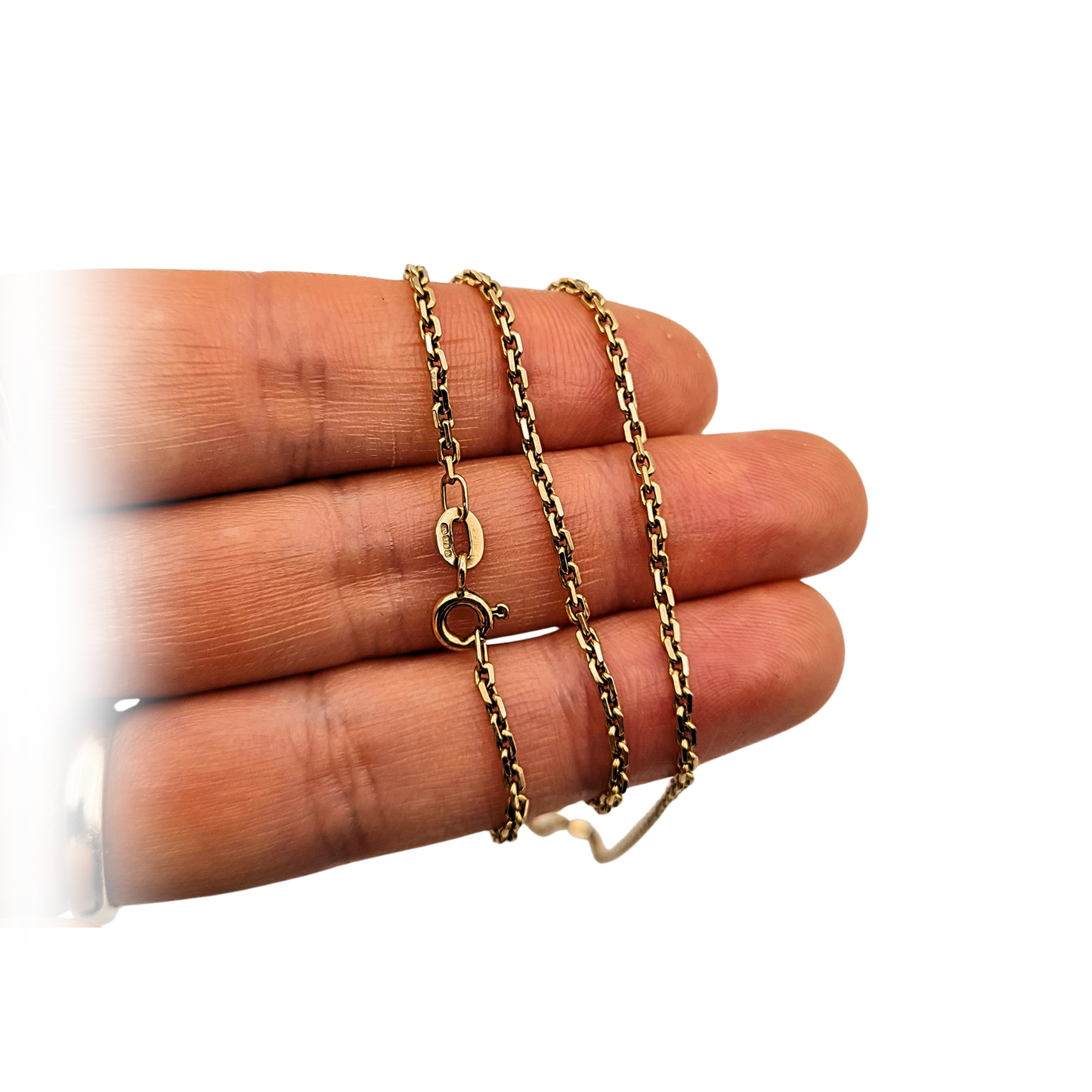 21" Long 9ct Gold Belcher Chain 21" 54cm, Fully Hallmarked