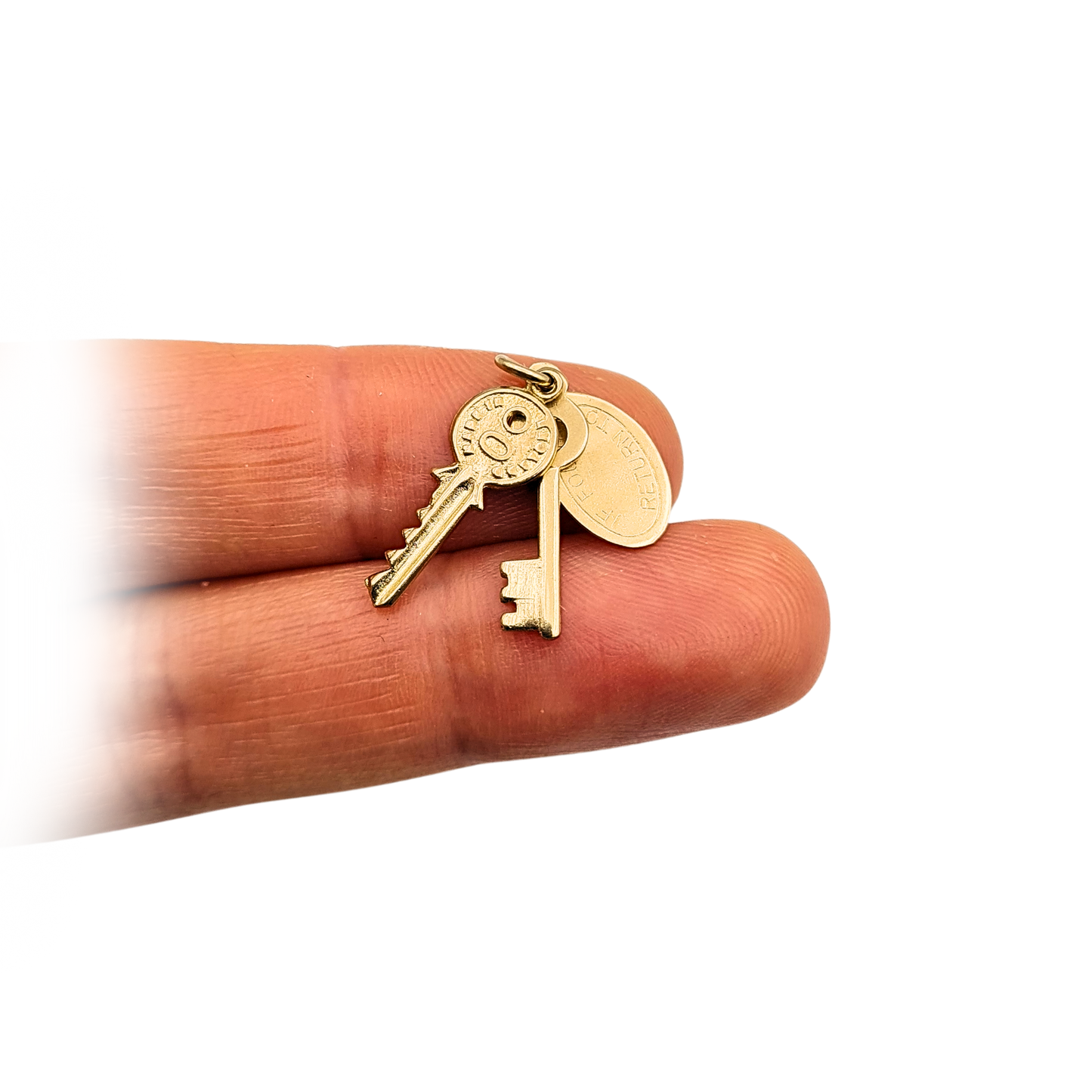 9ct Gold Keys Charm, Birmingham 1960, New Home Gift