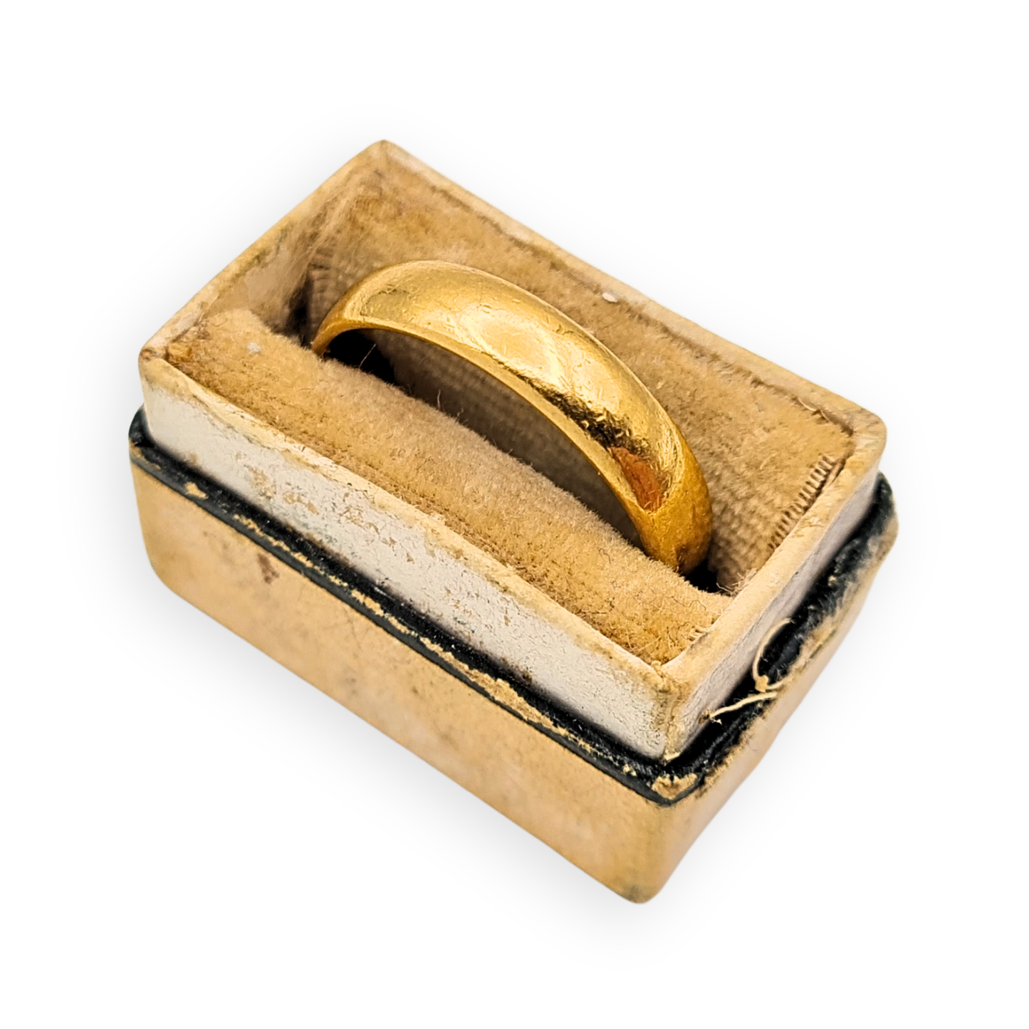 22ct Gold Wedding Band Birmingham 1950, UK M 1/2 US 6 1/2