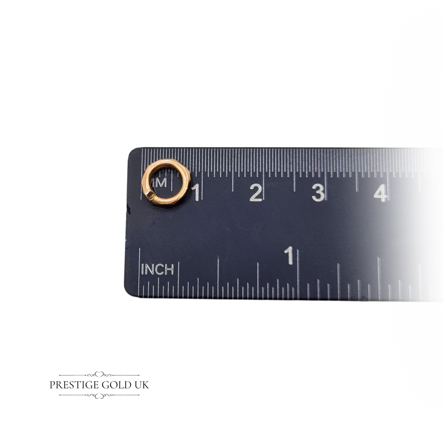 9ct Gold Textured Jump Ring 0.8mm Jewellery Finding 0.48g Tested 9ct