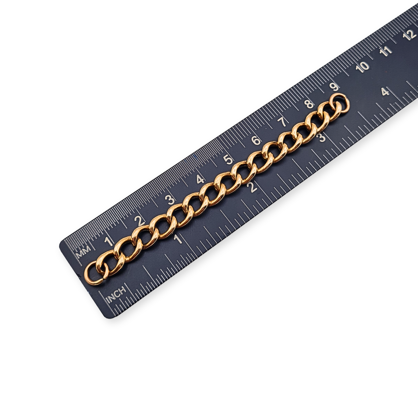 3 1/2" Rose Gold Curb Chain Extender Charm Dropper Necklace Extension 9cm