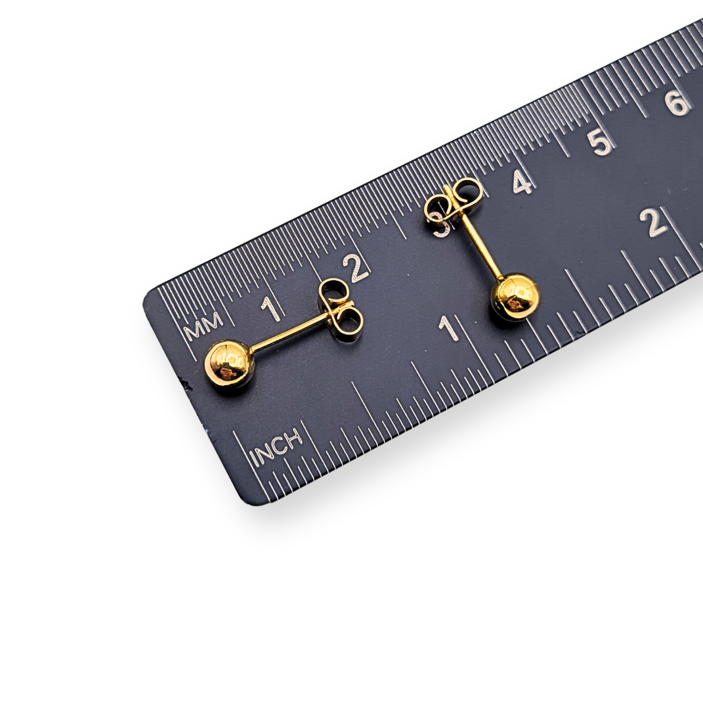 9ct Gold Ball Stud Earrings, classic simple earrings