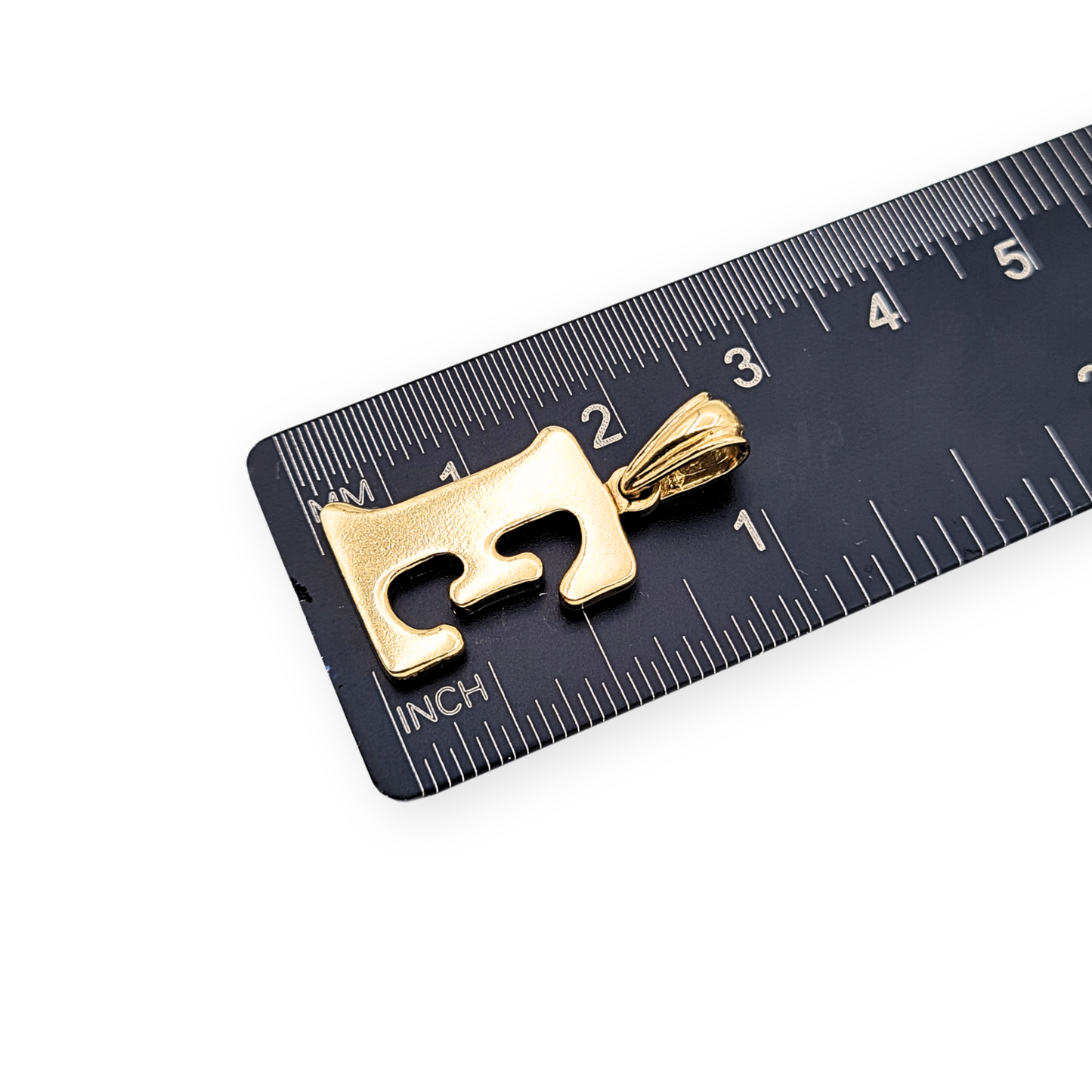 9ct Gold Letter E Pendant, Birmingham 1994, Large Initial