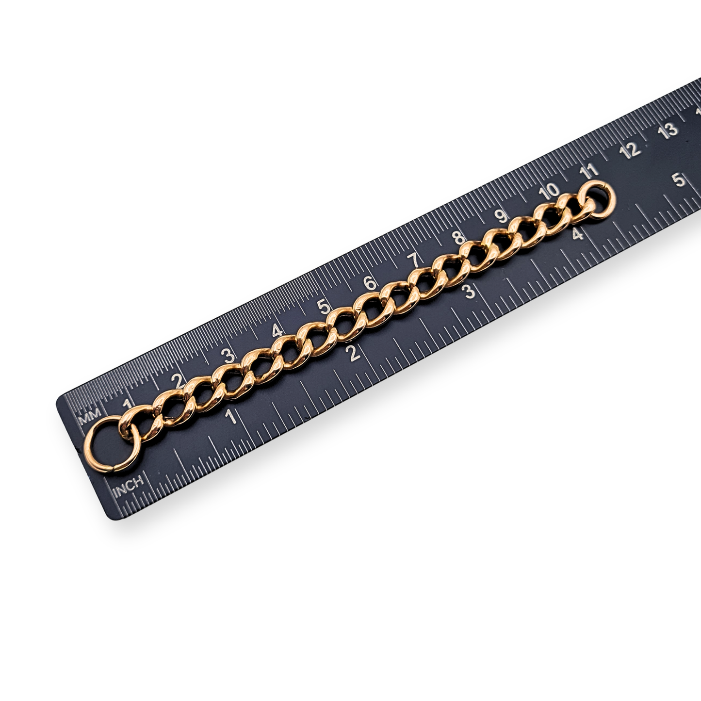4.5" Long Rose Gold Albert Chain Necklace Extender 11cm