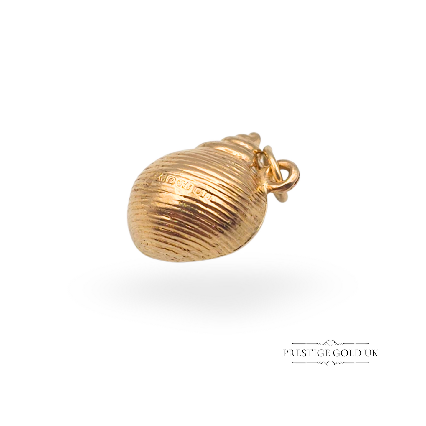 Vintage Snail Shell Charm in 9ct Gold Hallmarked 1975