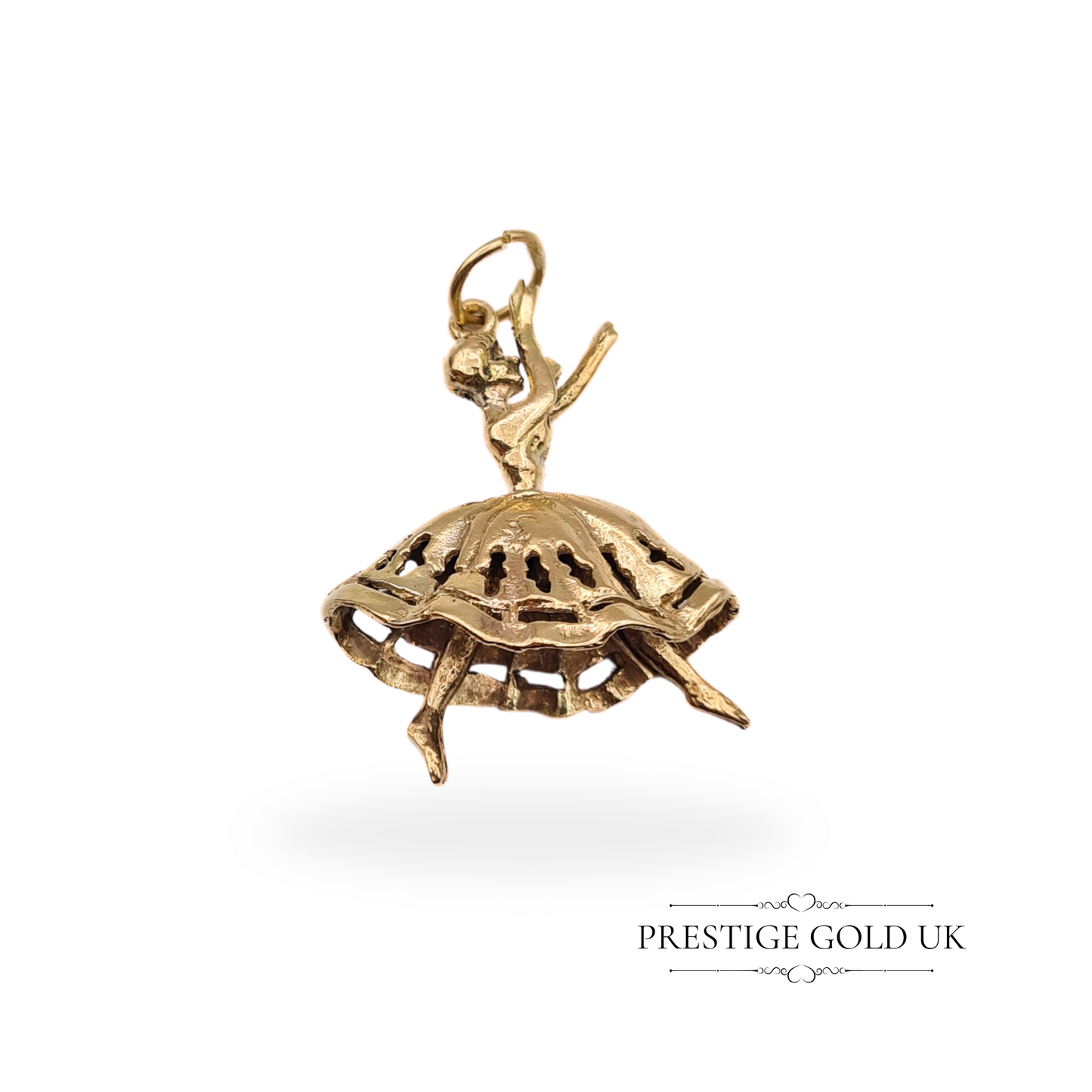 Vintage 9ct Gold Dancer Charm with Moving Legs