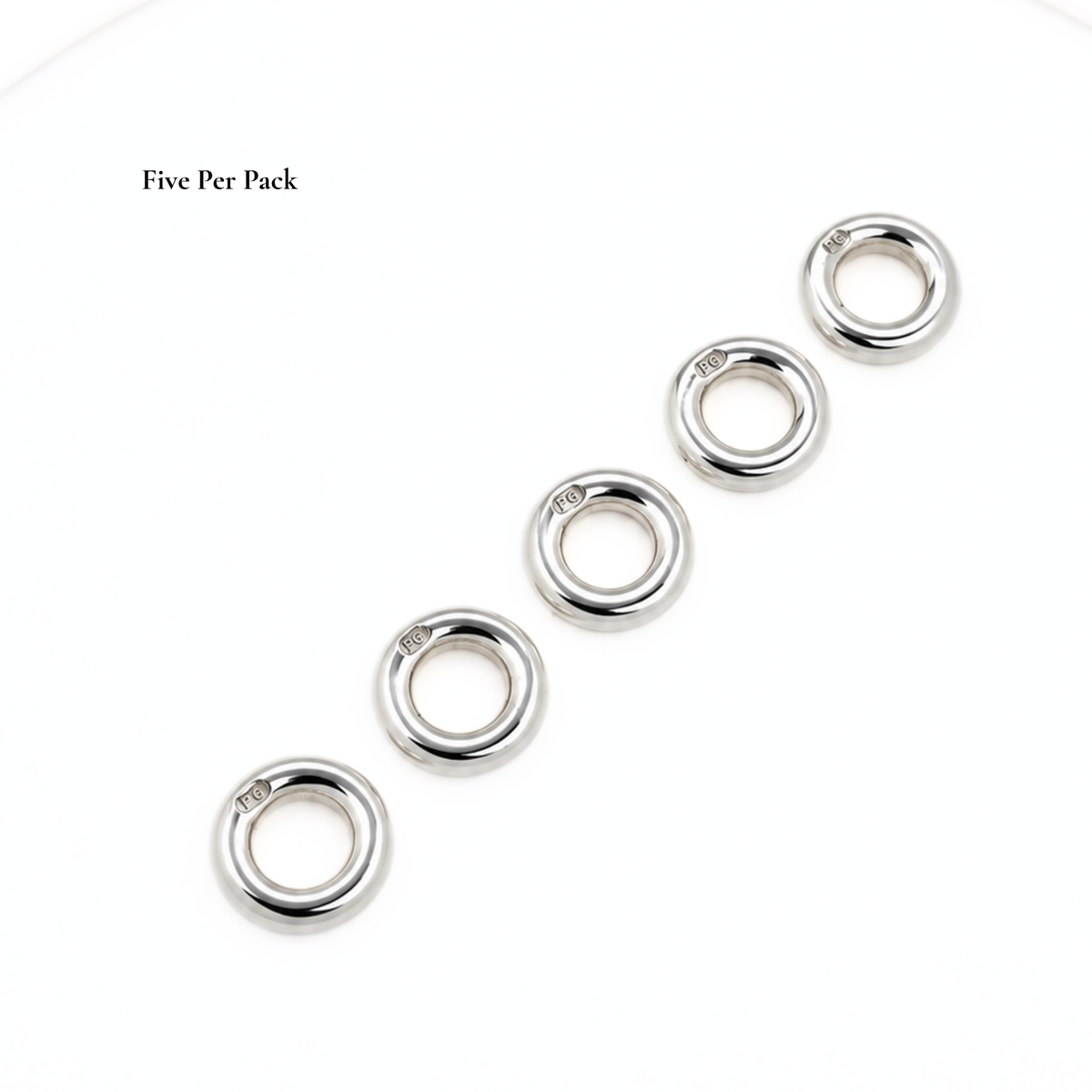 Chunky Solid Silver PG Brand Closed Jump Rings, High Quality Wide Jump Rings
